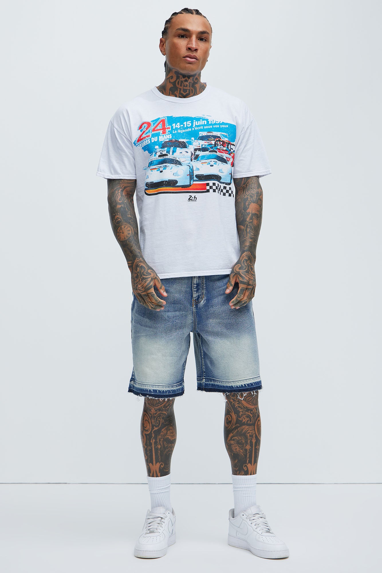 Run Around Relaxed Denim Shorts - Medium Wash