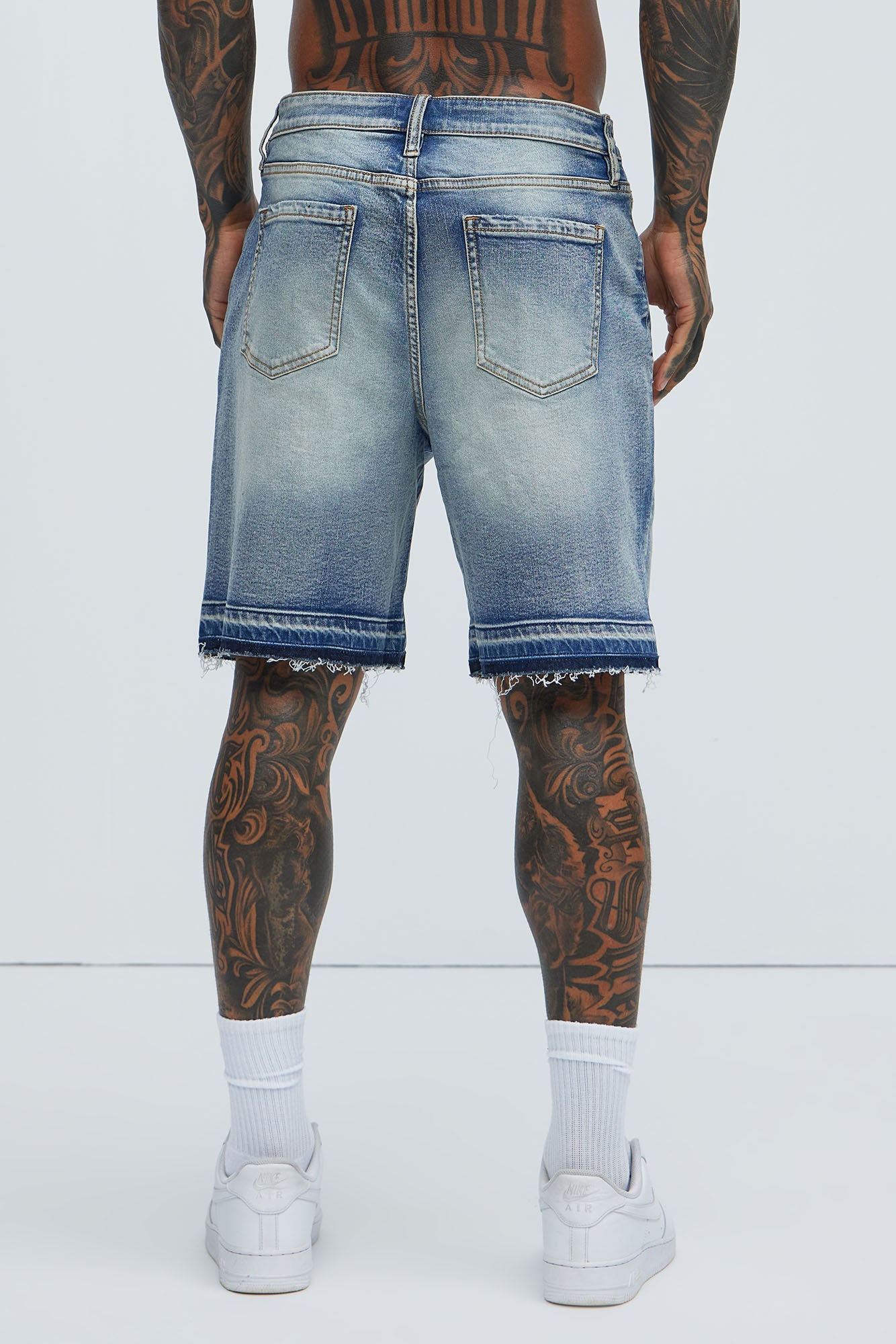 Run Around Relaxed Denim Shorts - Medium Wash