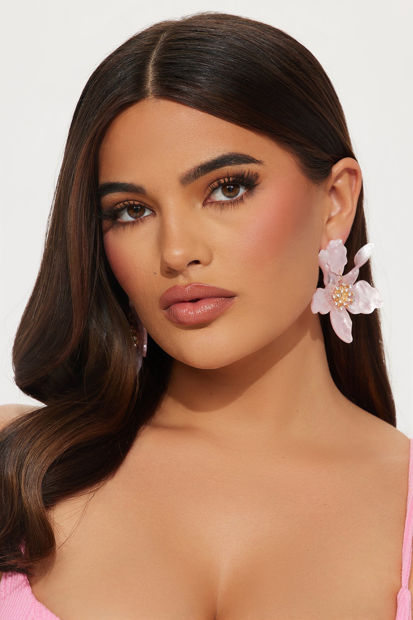Love Is Blooming Earrings - Pink