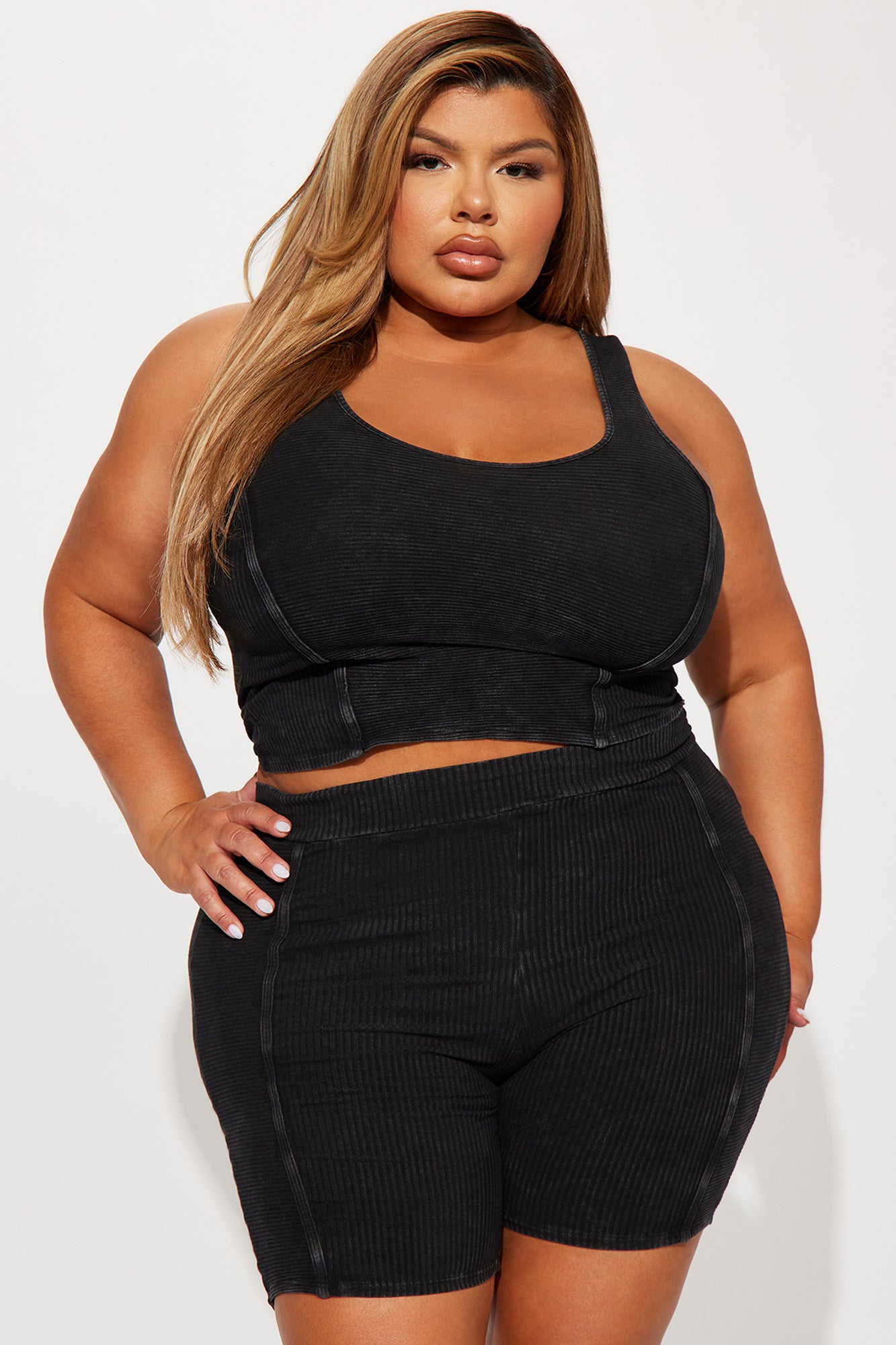 Out Of Town Short Set - Black