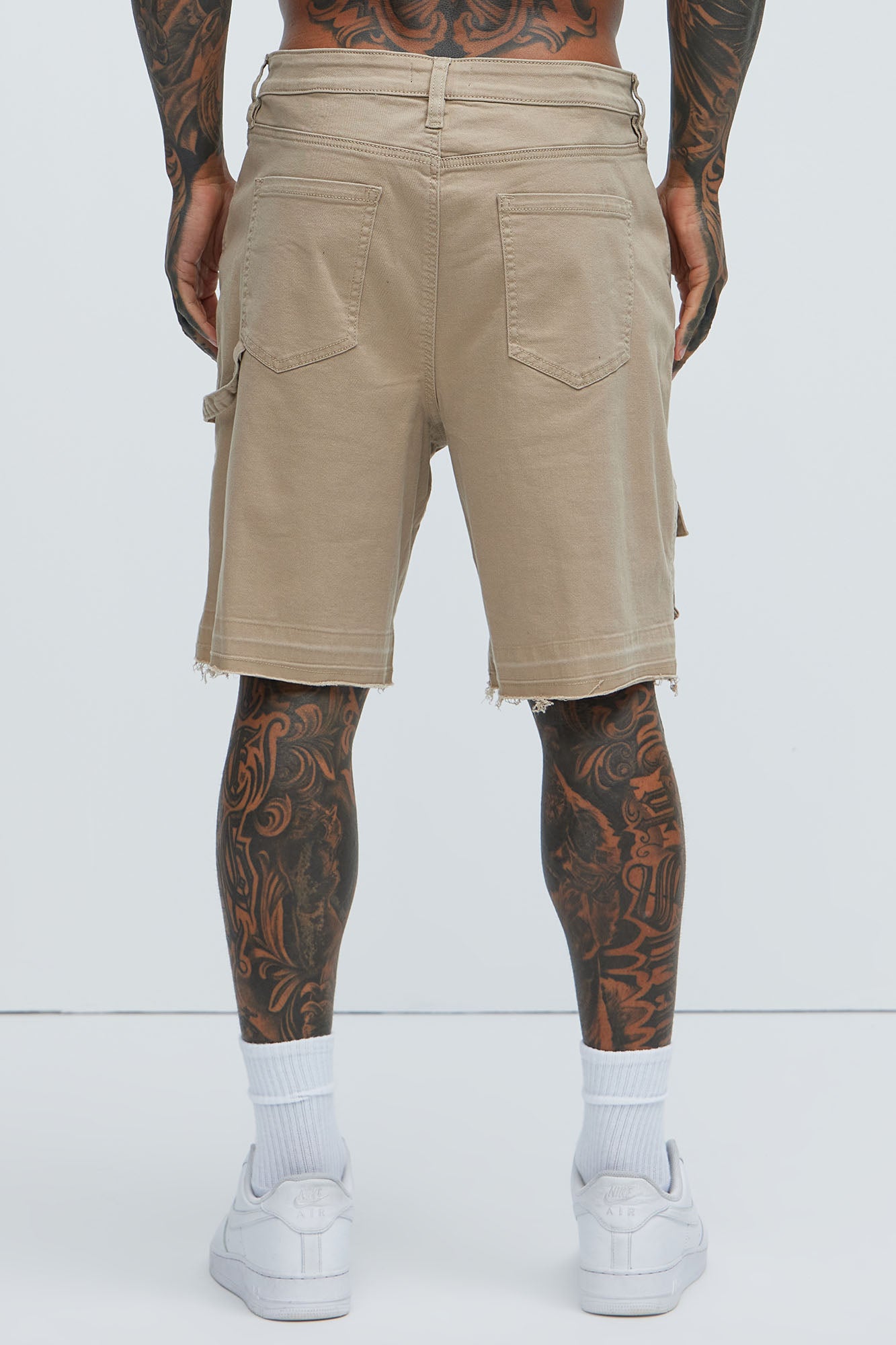 Marcus Cargo Relaxed Shorts - Tan