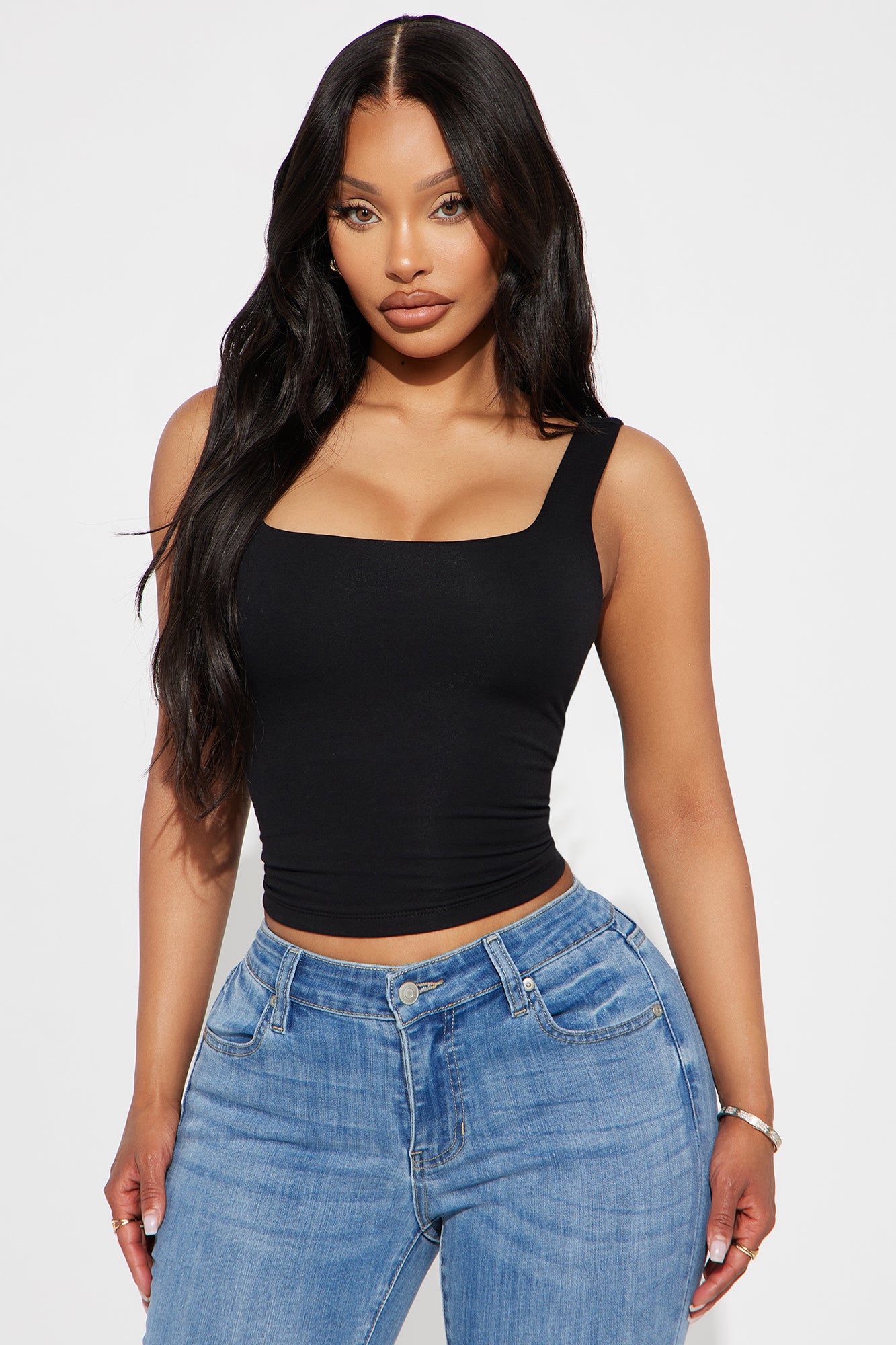 Tasmin Double Lined Tank Top - Black
