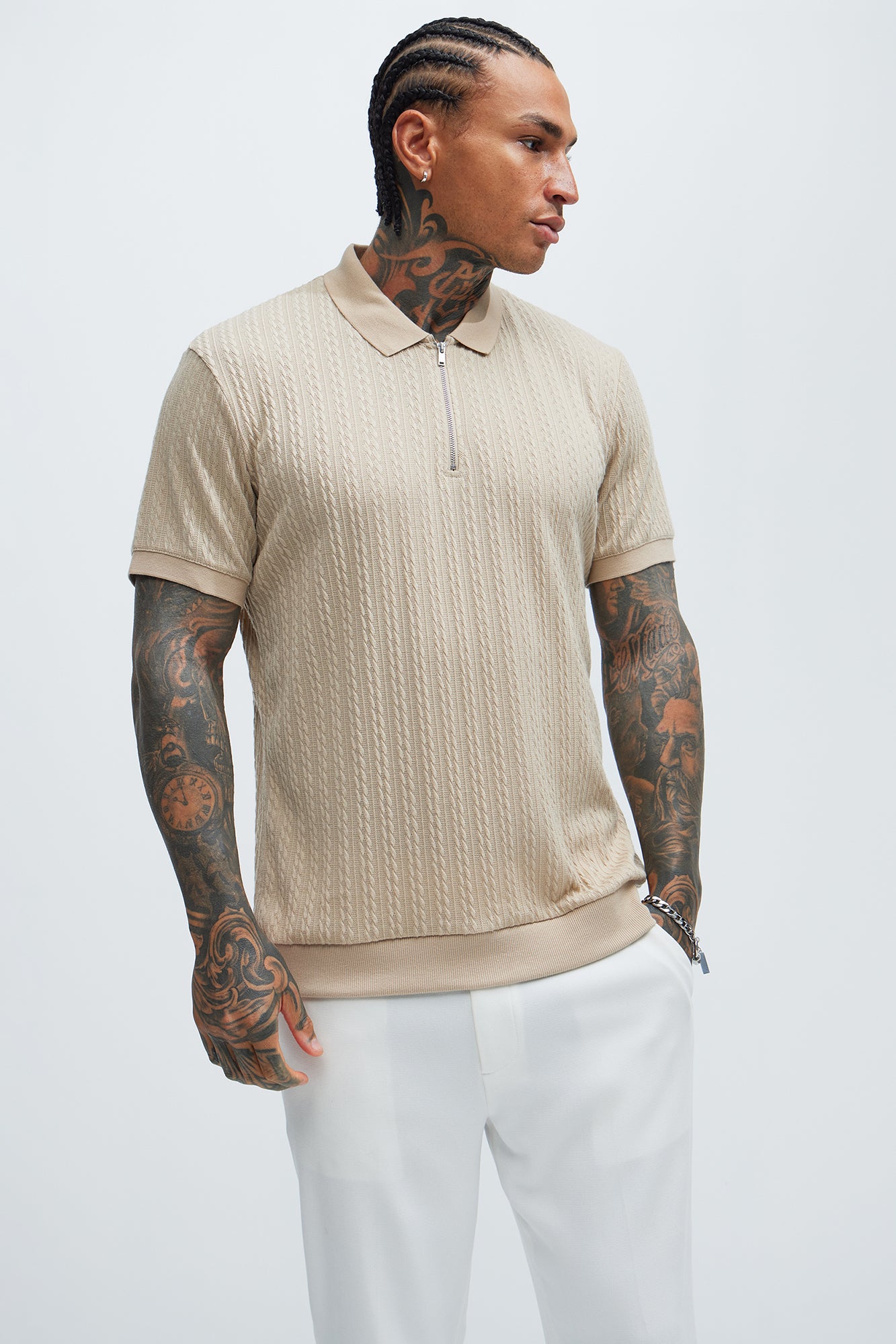 Caddie Short Sleeve Polo - Cream