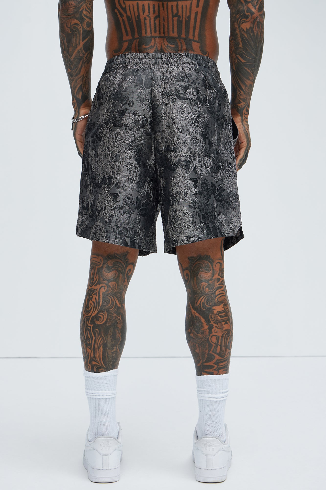 Harrison Jacquard Shorts - Charcoal
