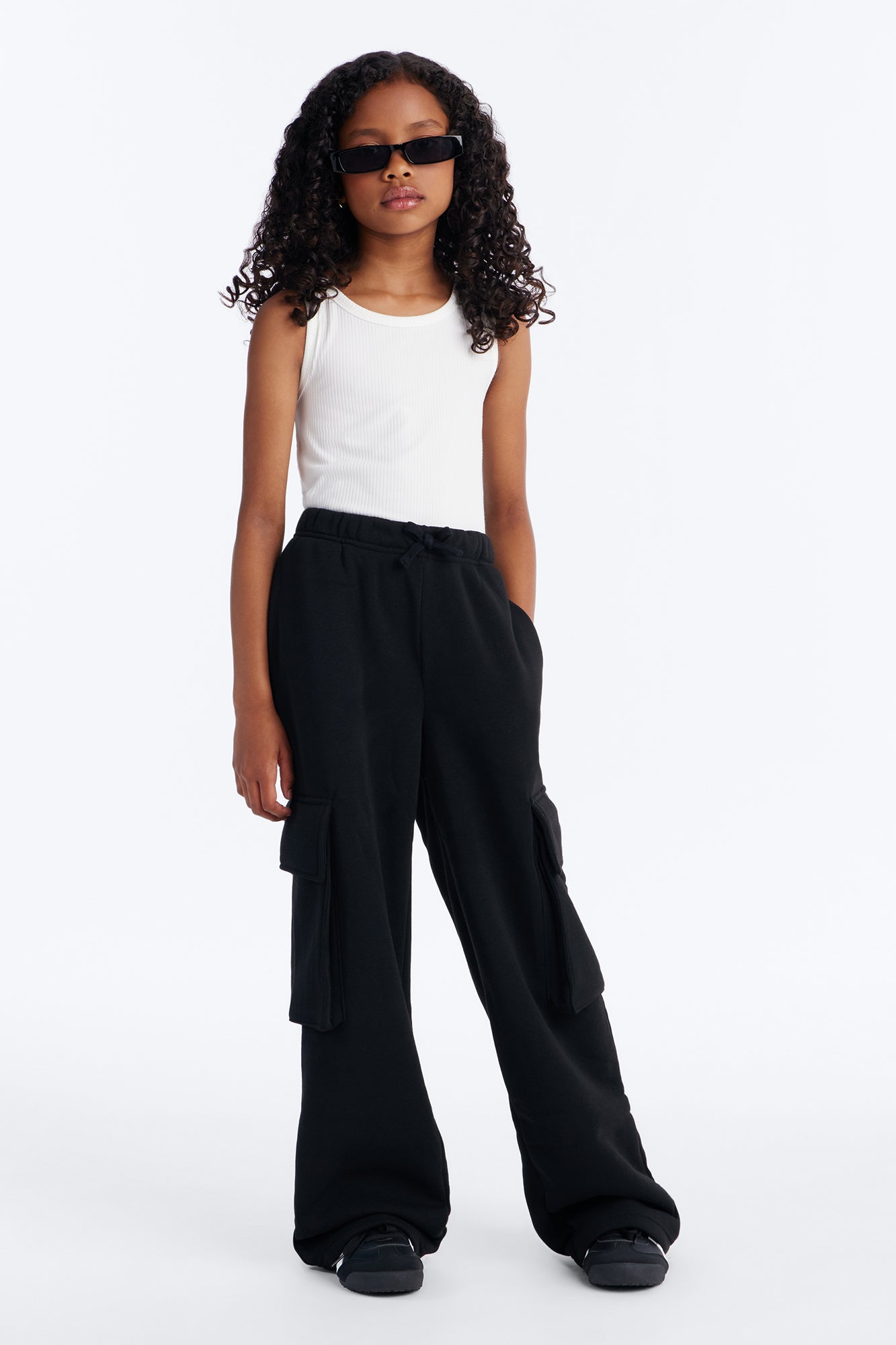 Mini Luna Cargo Jogger - Black