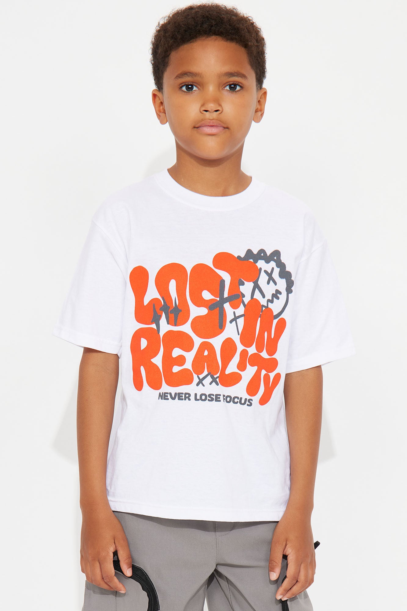 Mini Never Lose Focus Short Sleeve Tee - White