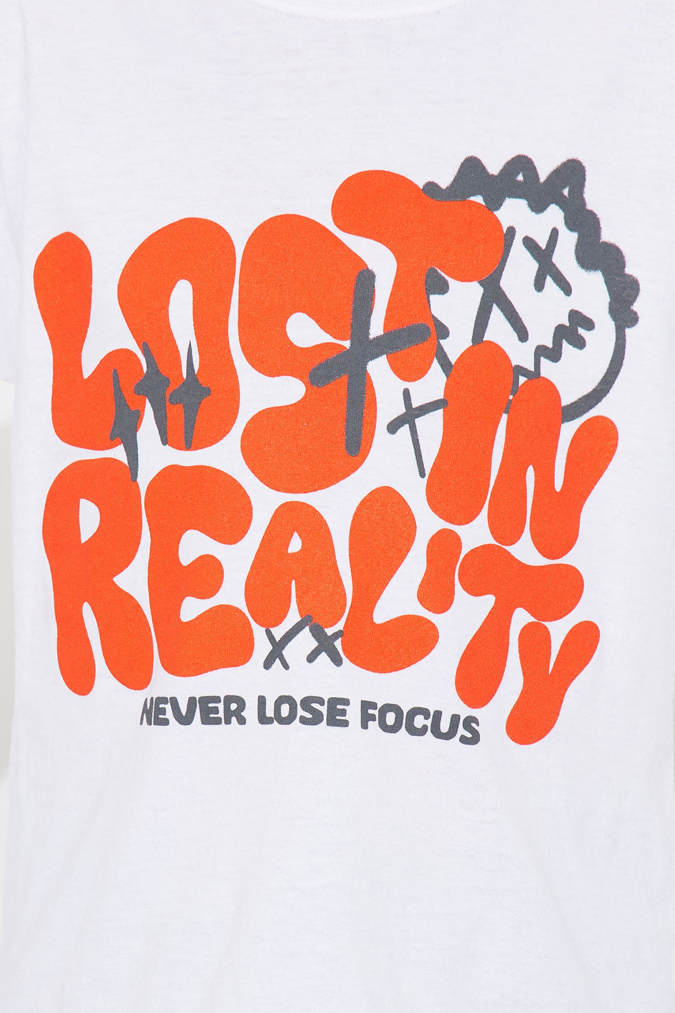 Mini Never Lose Focus Short Sleeve Tee - White