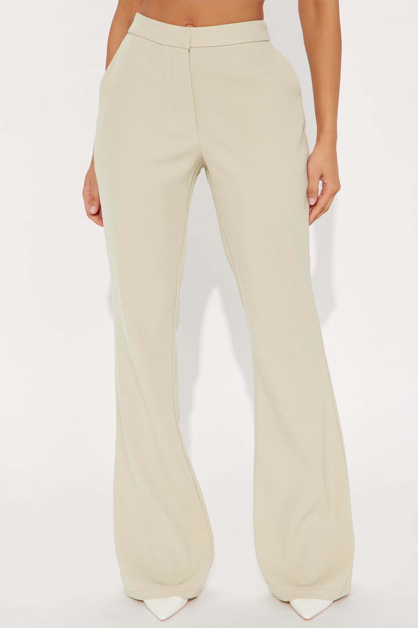 Breaking Even Flare Trouser - Sage