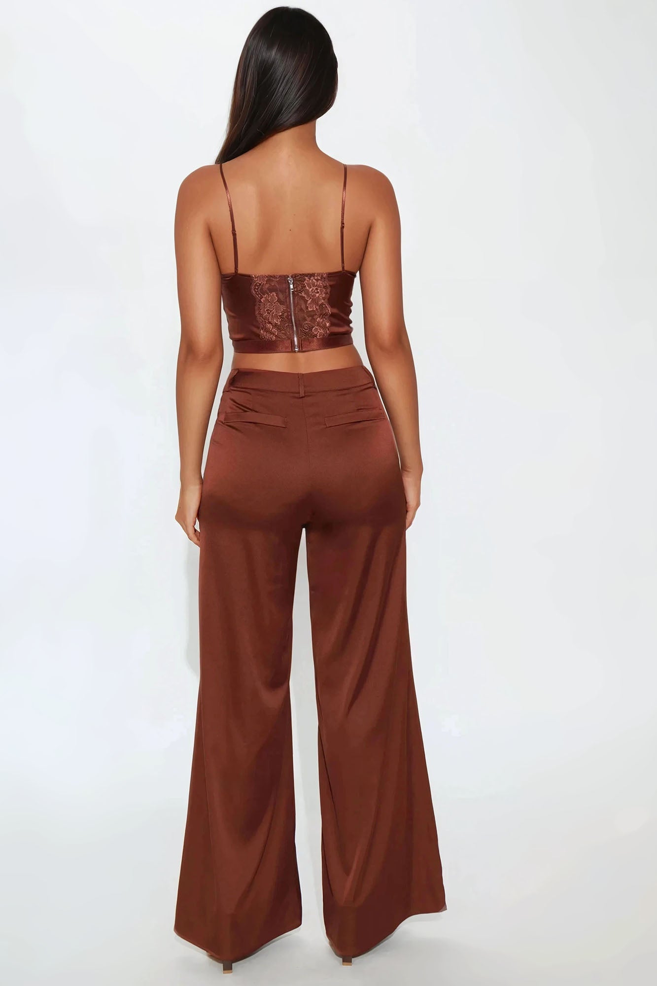 In Your Dreams Pant Set - Chocolate
