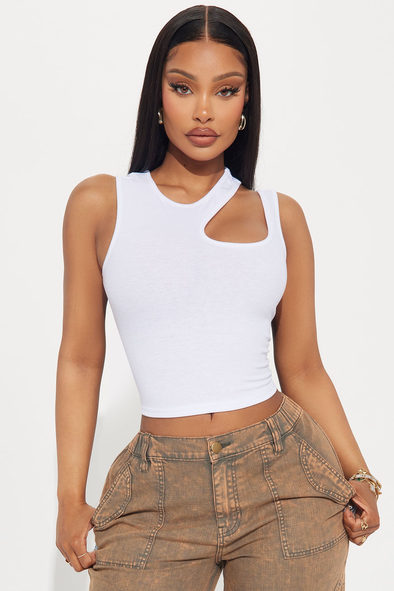 Seen Your Type Tank Top - White