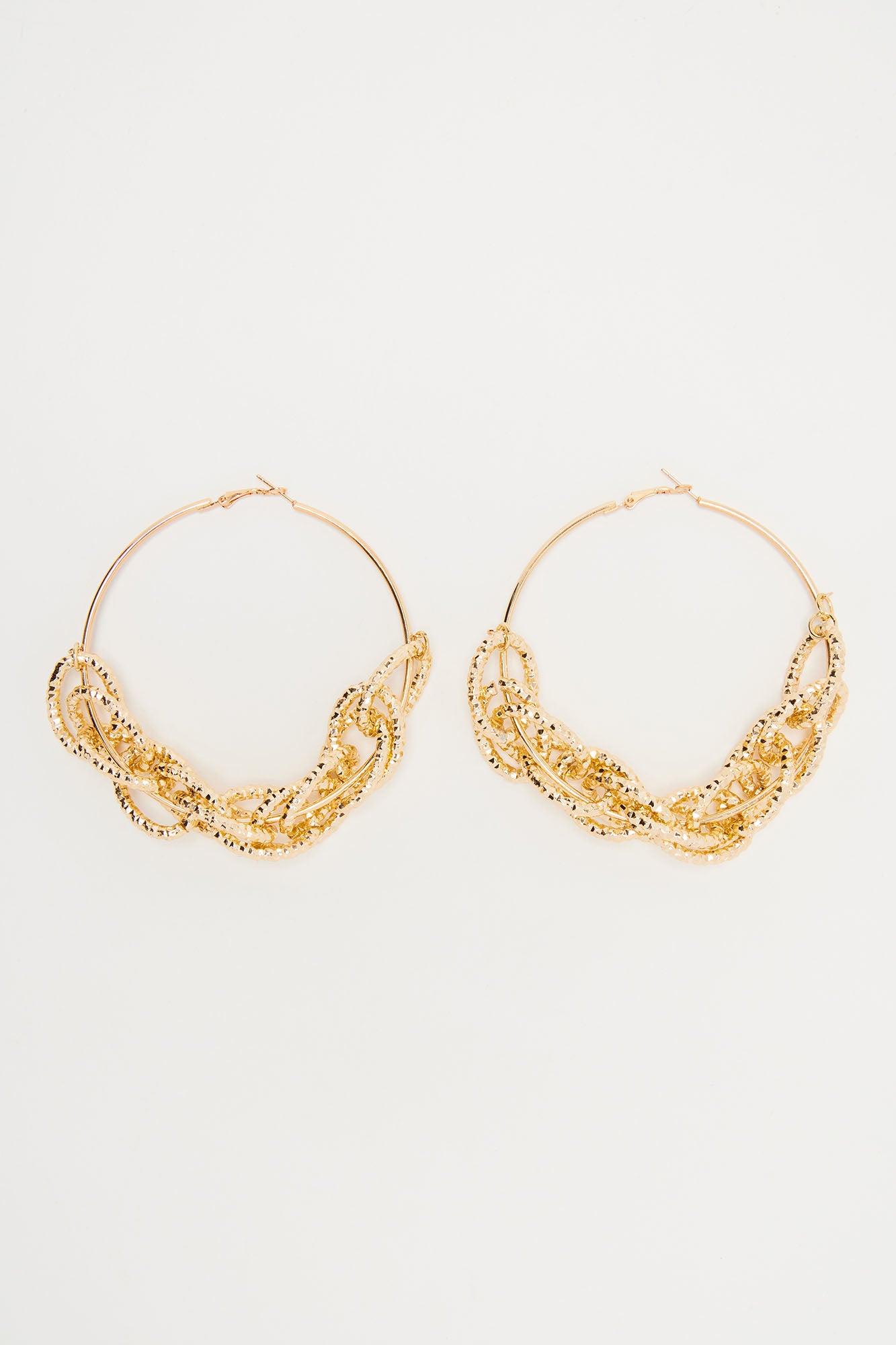 Intertwined Together Earrings - Gold