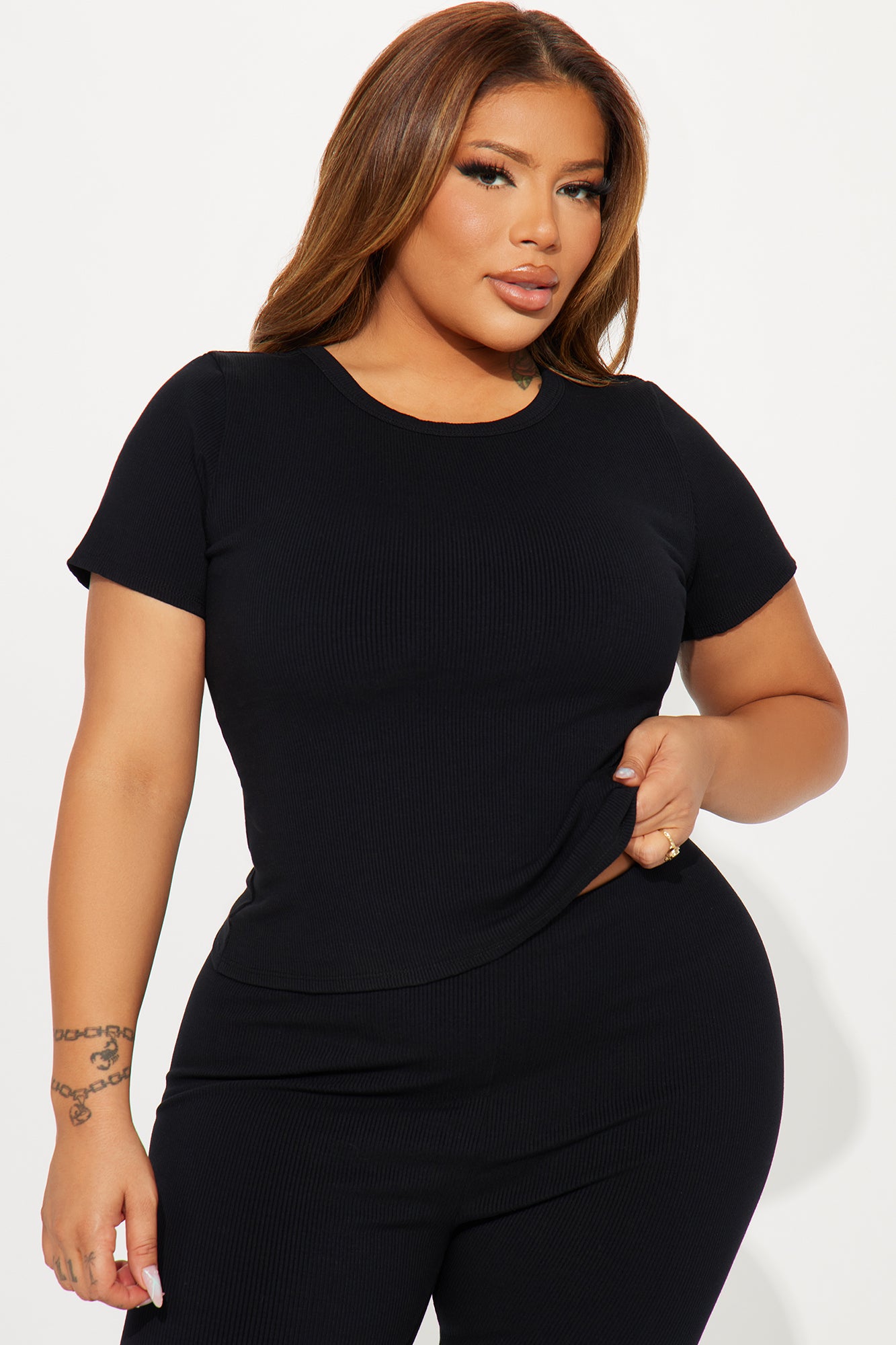 Ellie Snatched Pant Set - Black