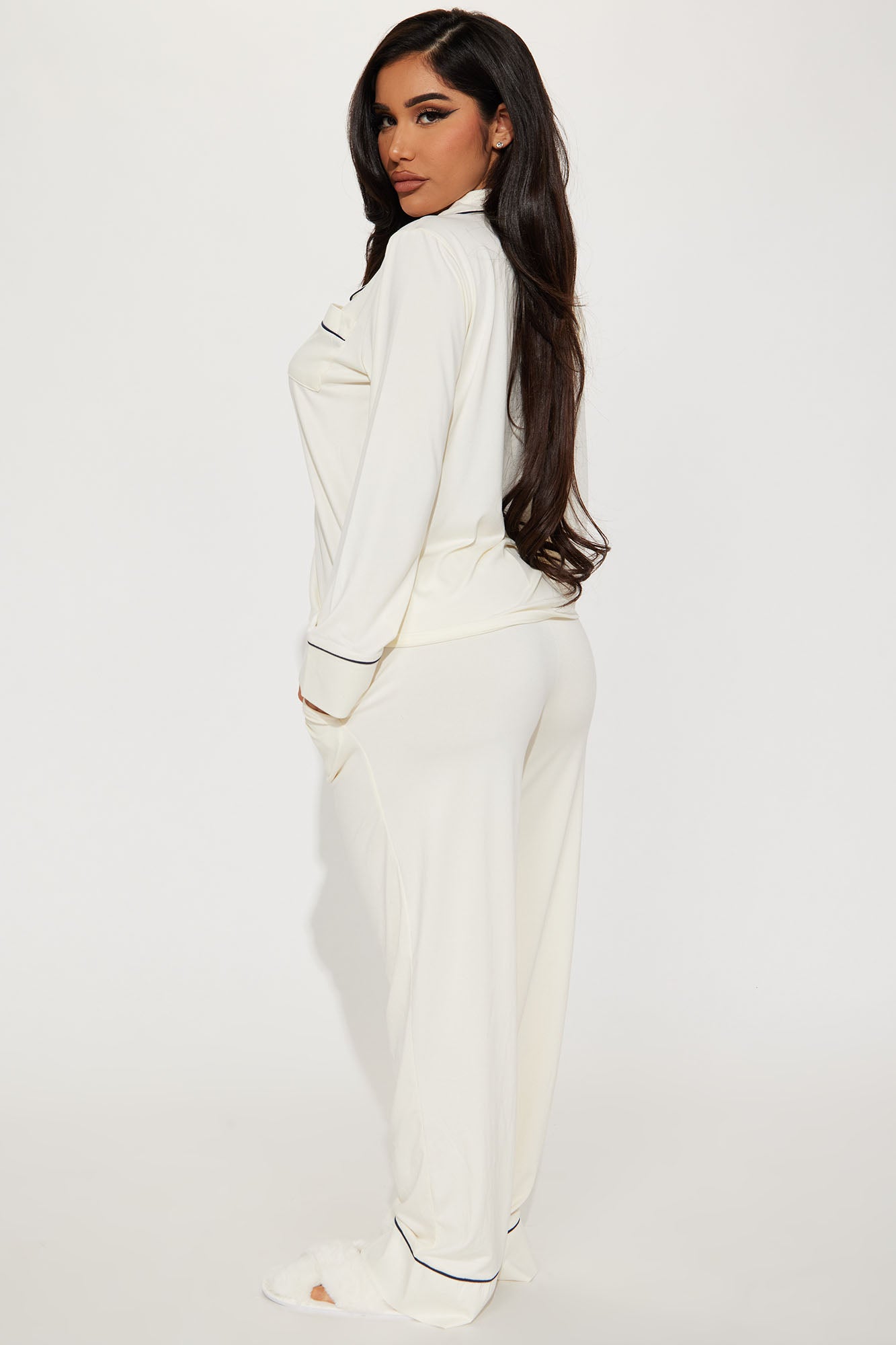 Relax A Bit 2 Piece PJ Set - Ivory/combo