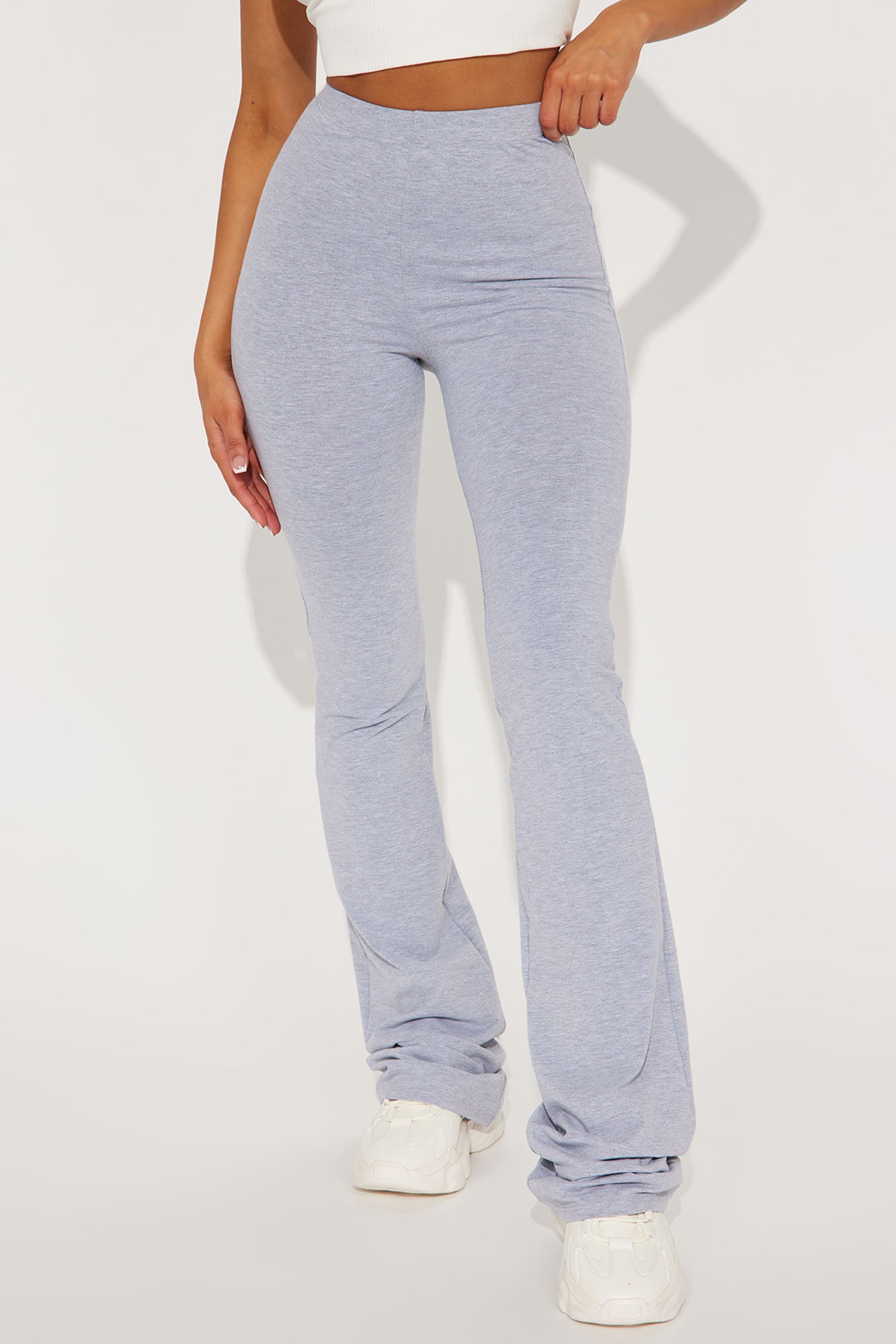 Tall Adriana Flare Pant - Heather Grey