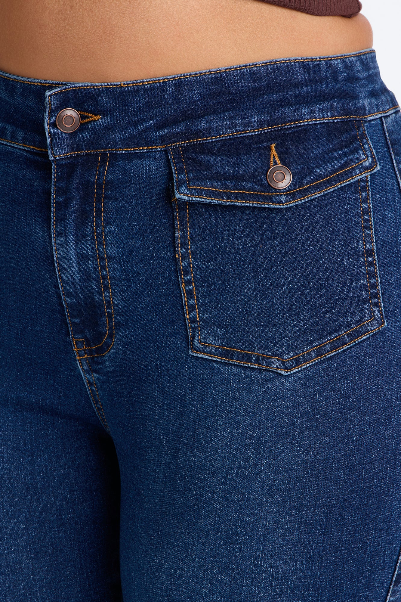 Palo Alto Stretch Flare Jeans - Dark Wash