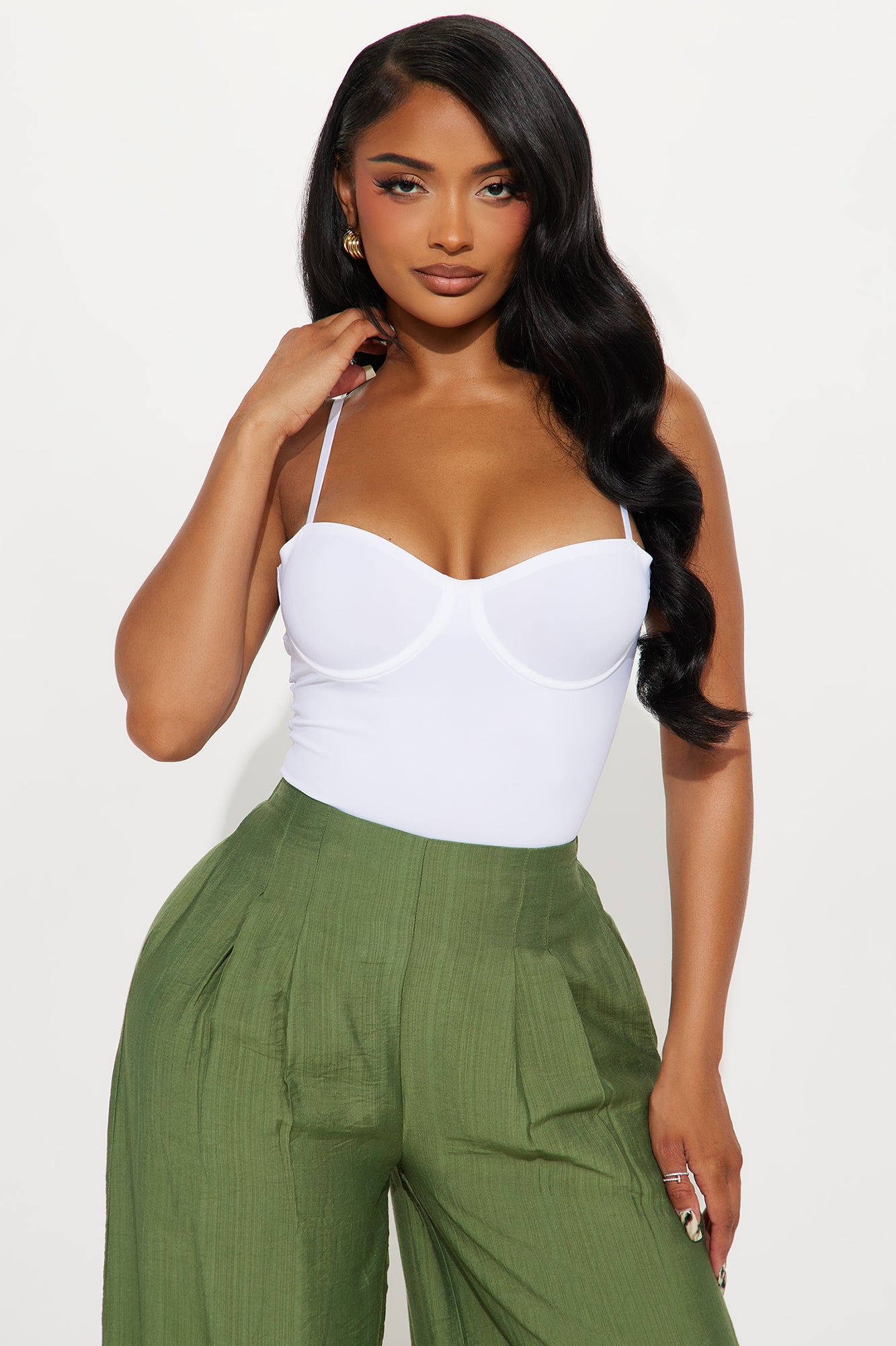 All Day Seamless Bodysuit - White