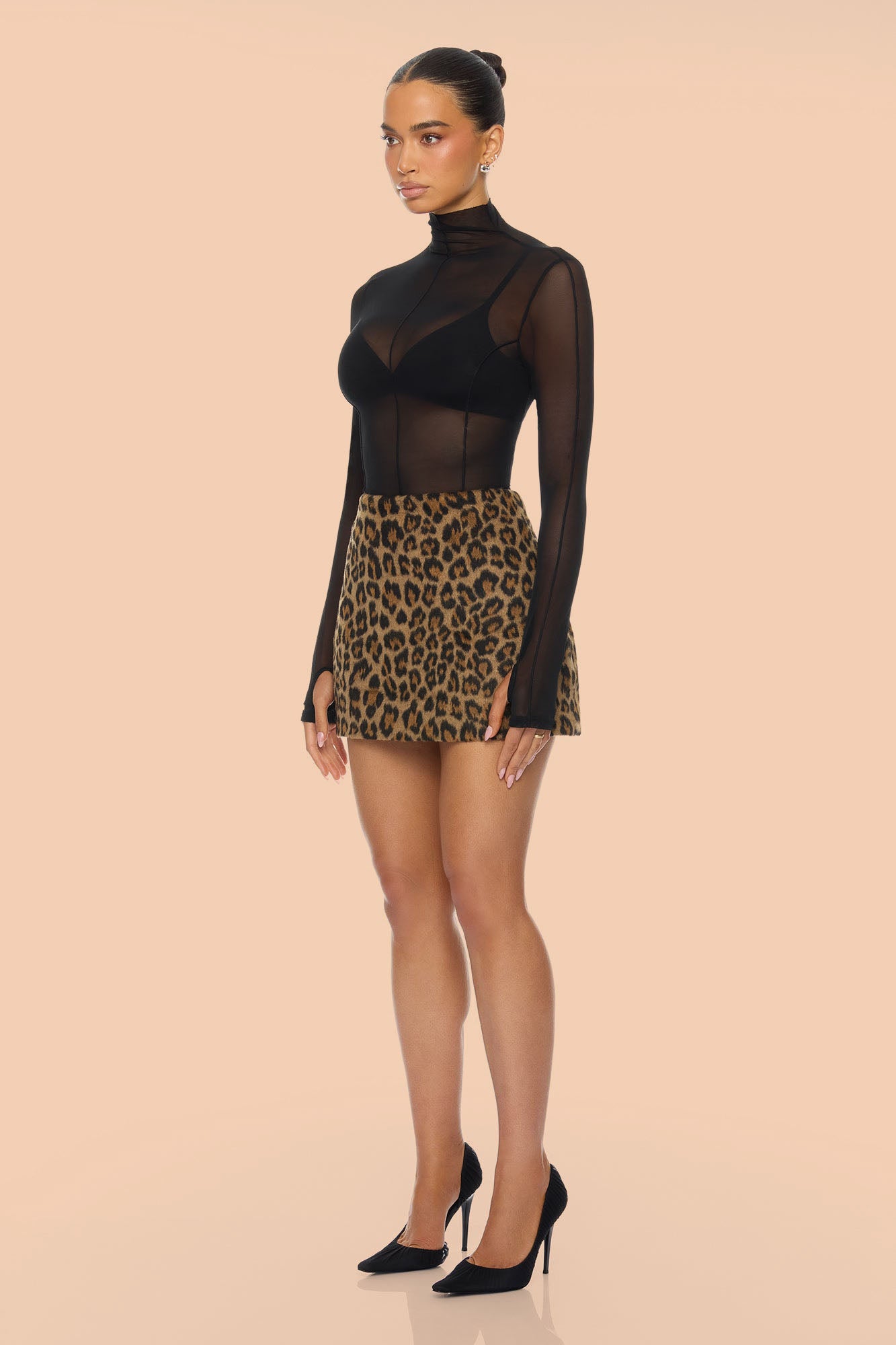 Star Of The Show Mini Skirt - Leopard