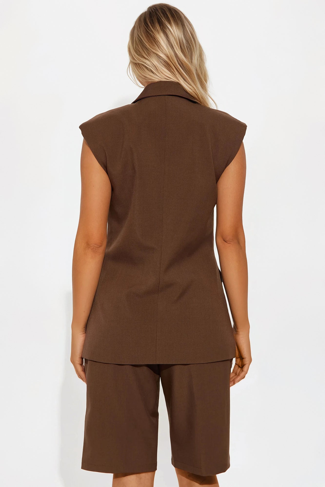 Out Of Office Bermuda Short Set - Brown
