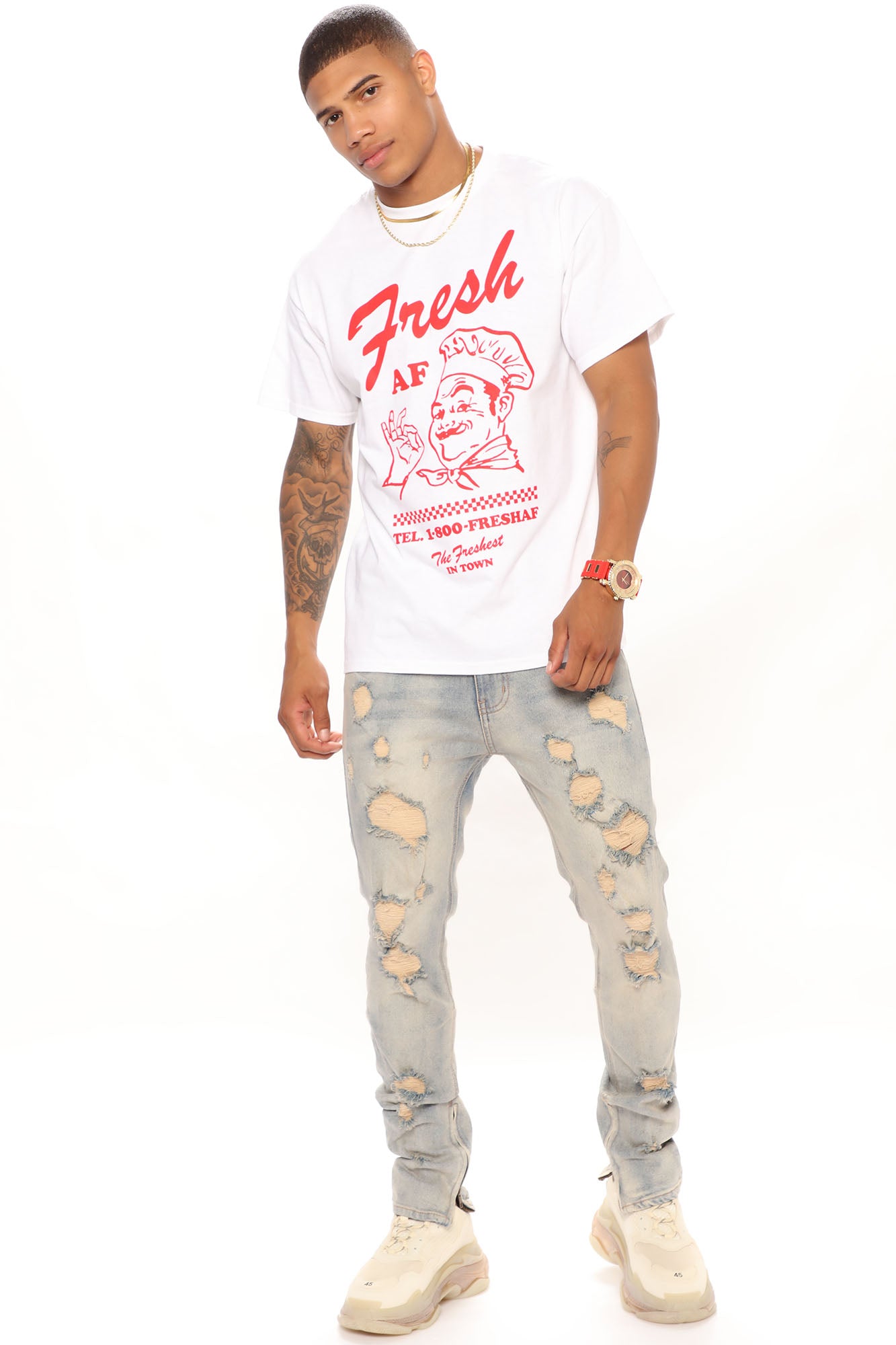 Stay Positive Skinny Jean - Light Blue Wash