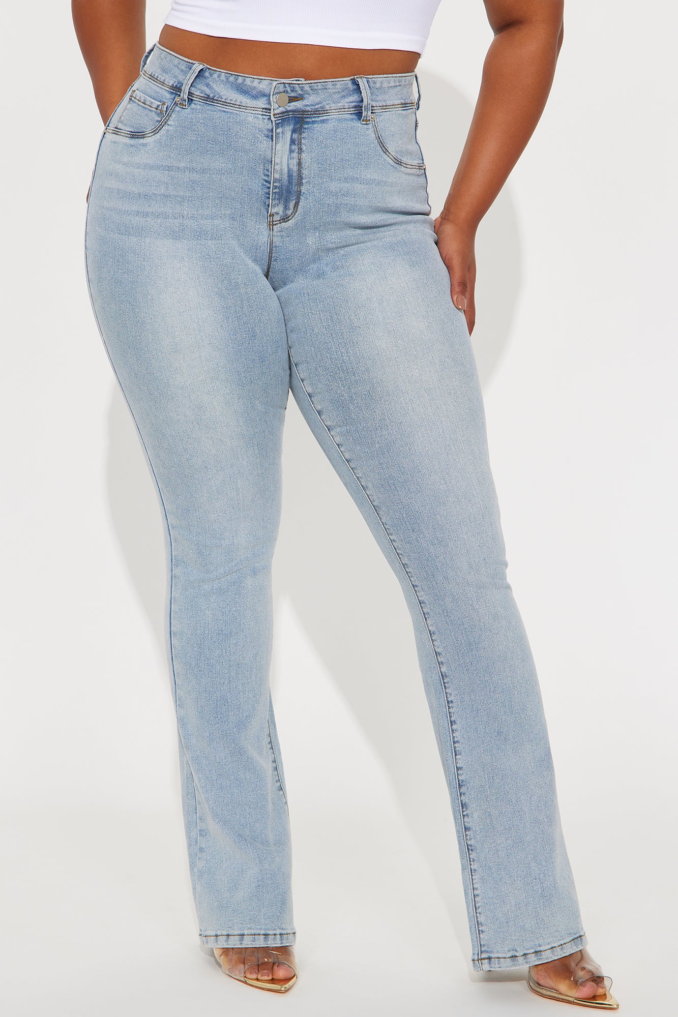 Tall Getting The Boot Mid Rise Jeans - Light Wash