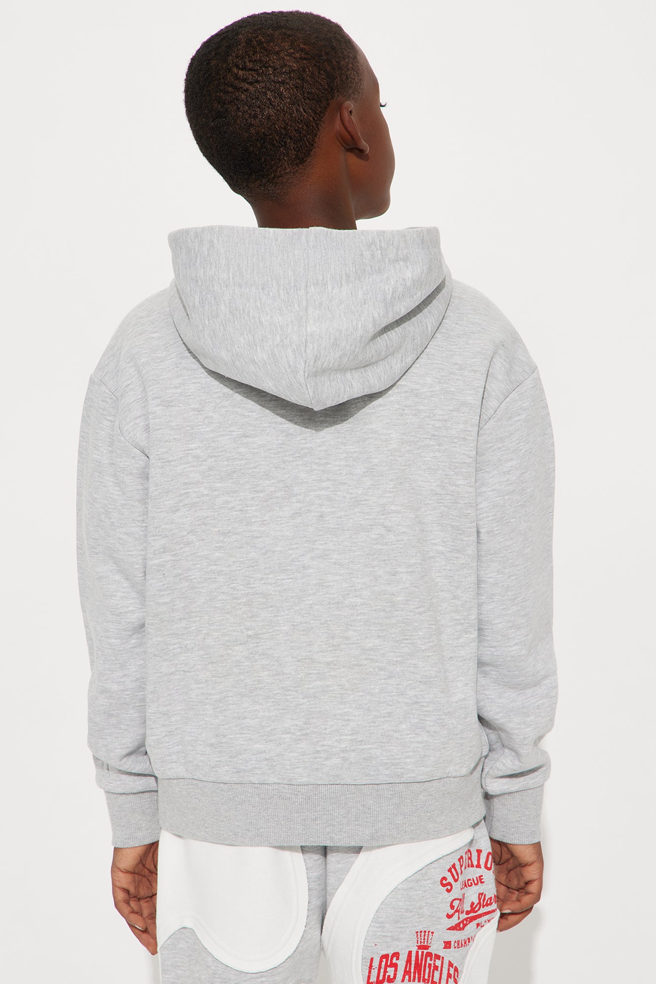 Mini Tyson Champion Oversized Zip Hoodie - Heather/Combo