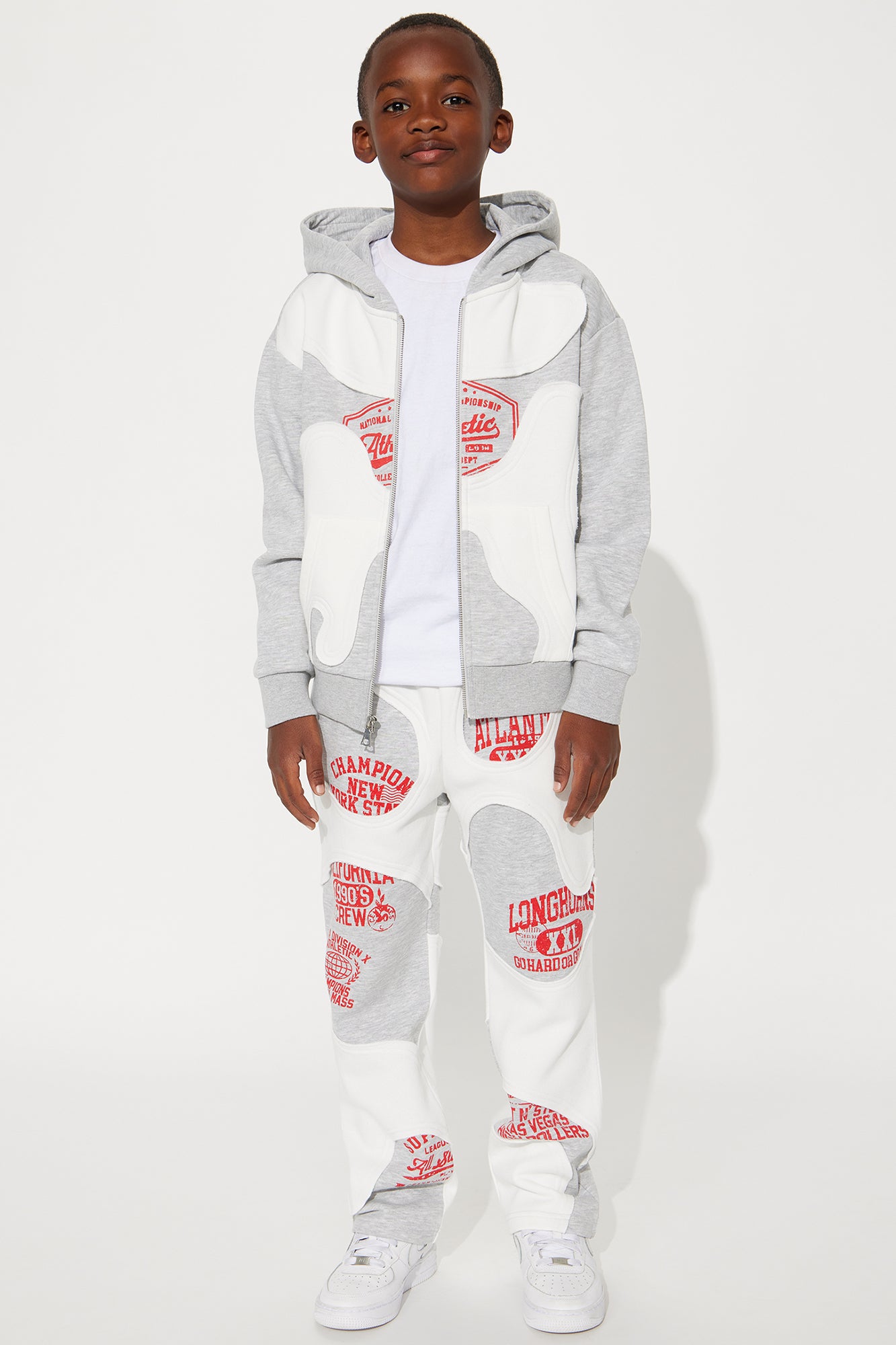 Mini Tyson Champion Straight Sweatpants - Heather/Combo