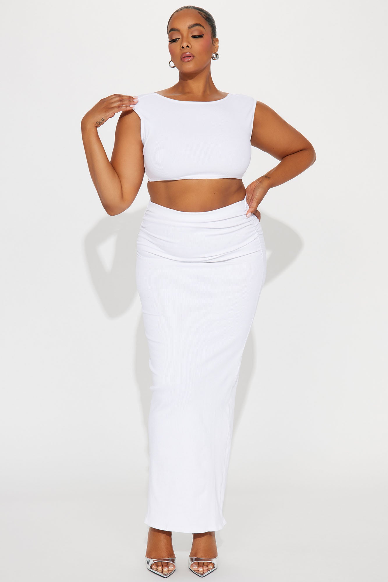 Melissa Snatched Top - White