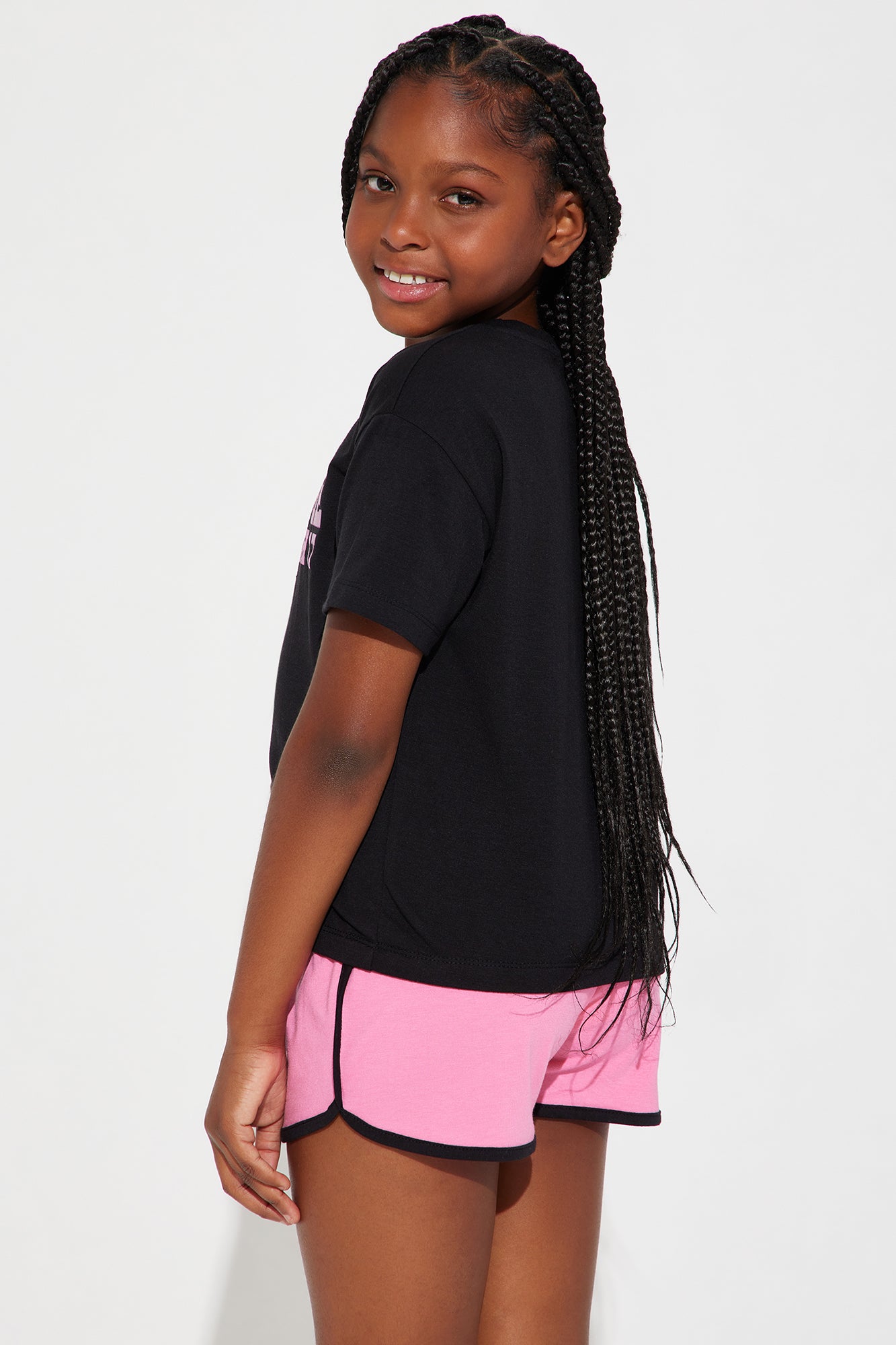 Mini I'm Worth It Short Set - Black/combo