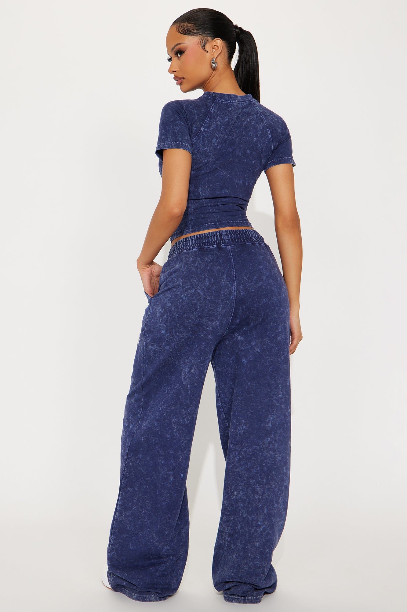 Saint Baby Tee Pant Set - Navy