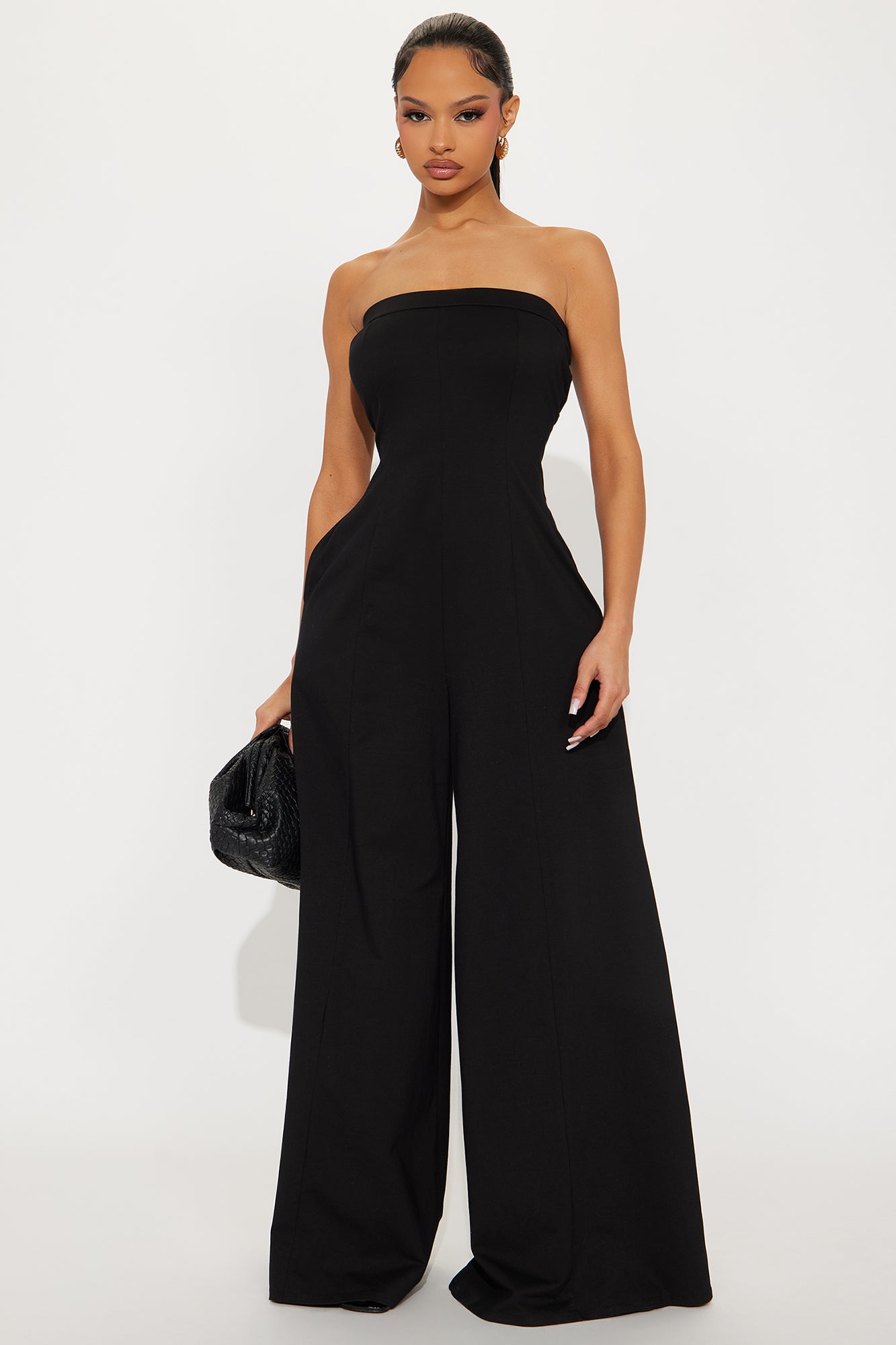 Leticia Strapless Jumpsuit - Black