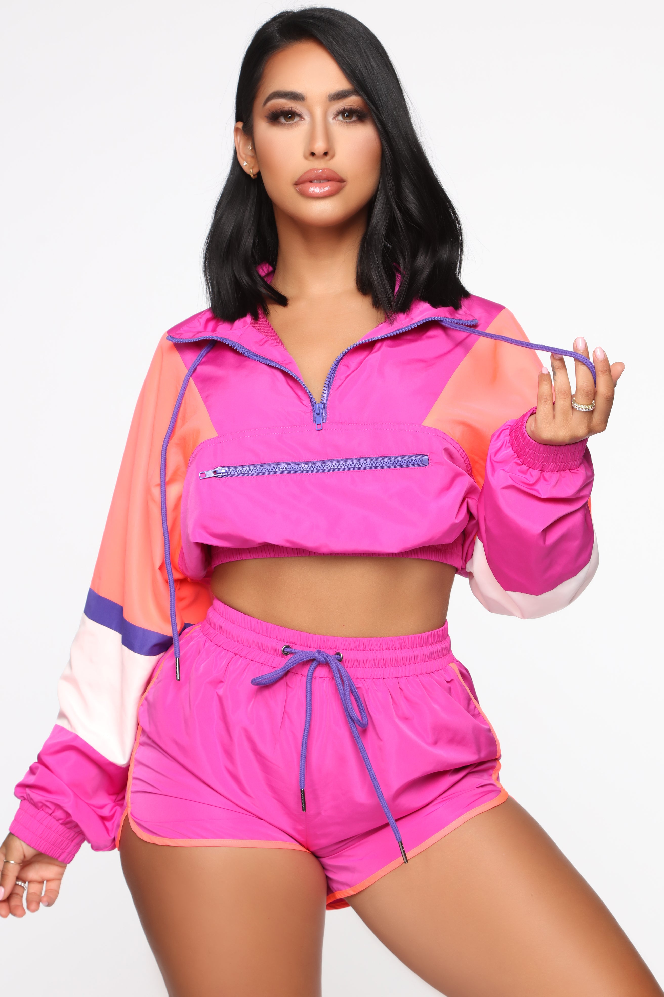Making A Statement Lounge Set - Magenta/Multi
