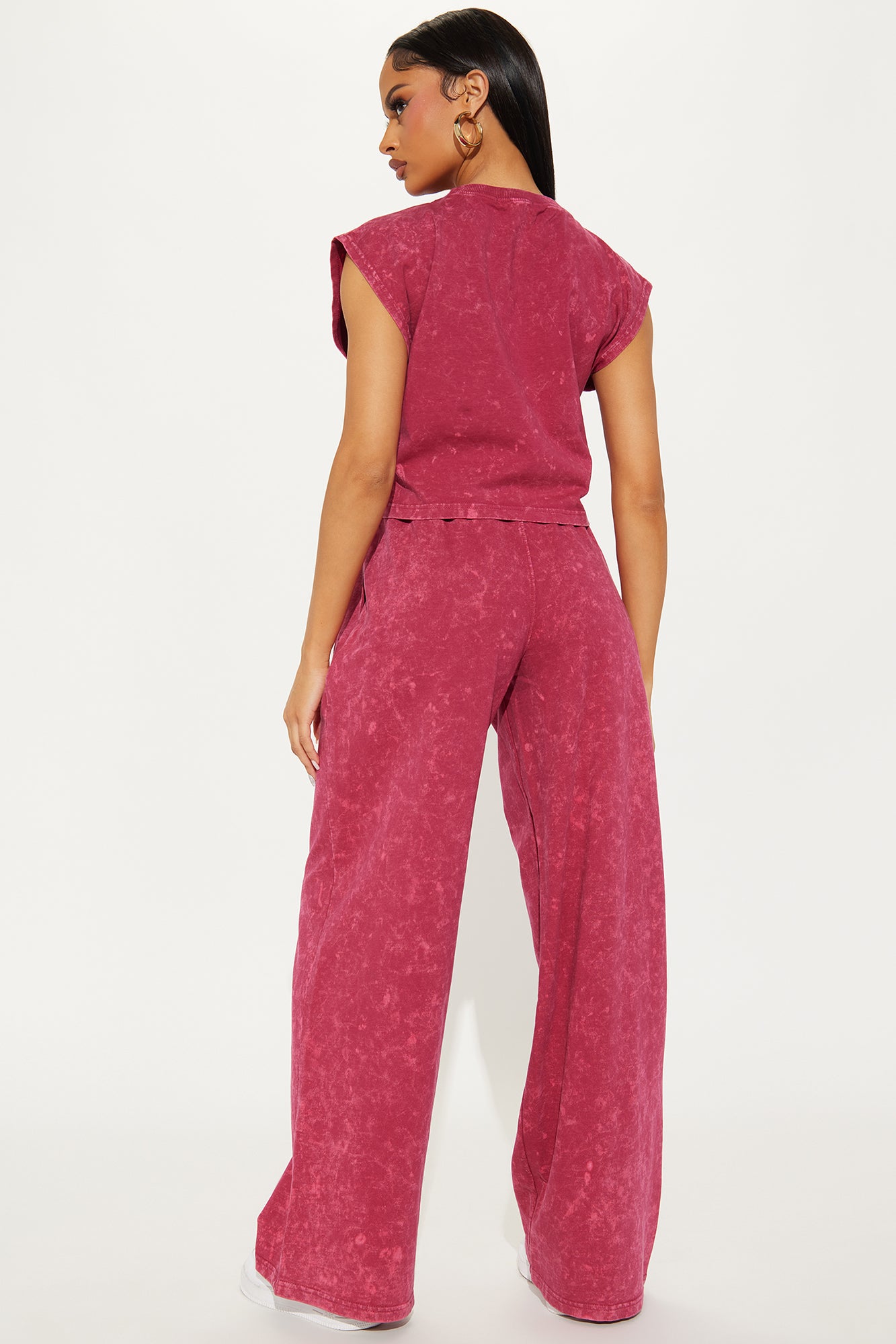 Adelle Lounge Pant Set - Magenta