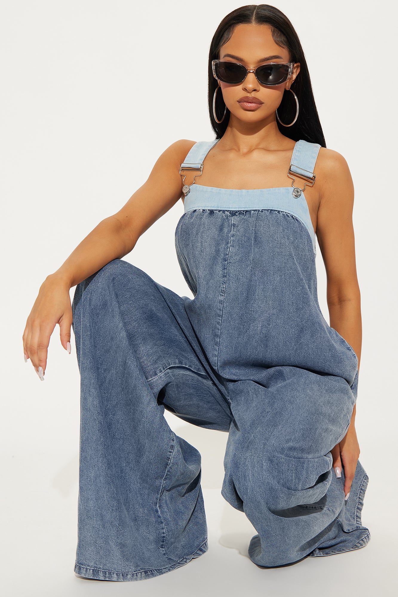 Back In Time Jumpsuit - Light Wash