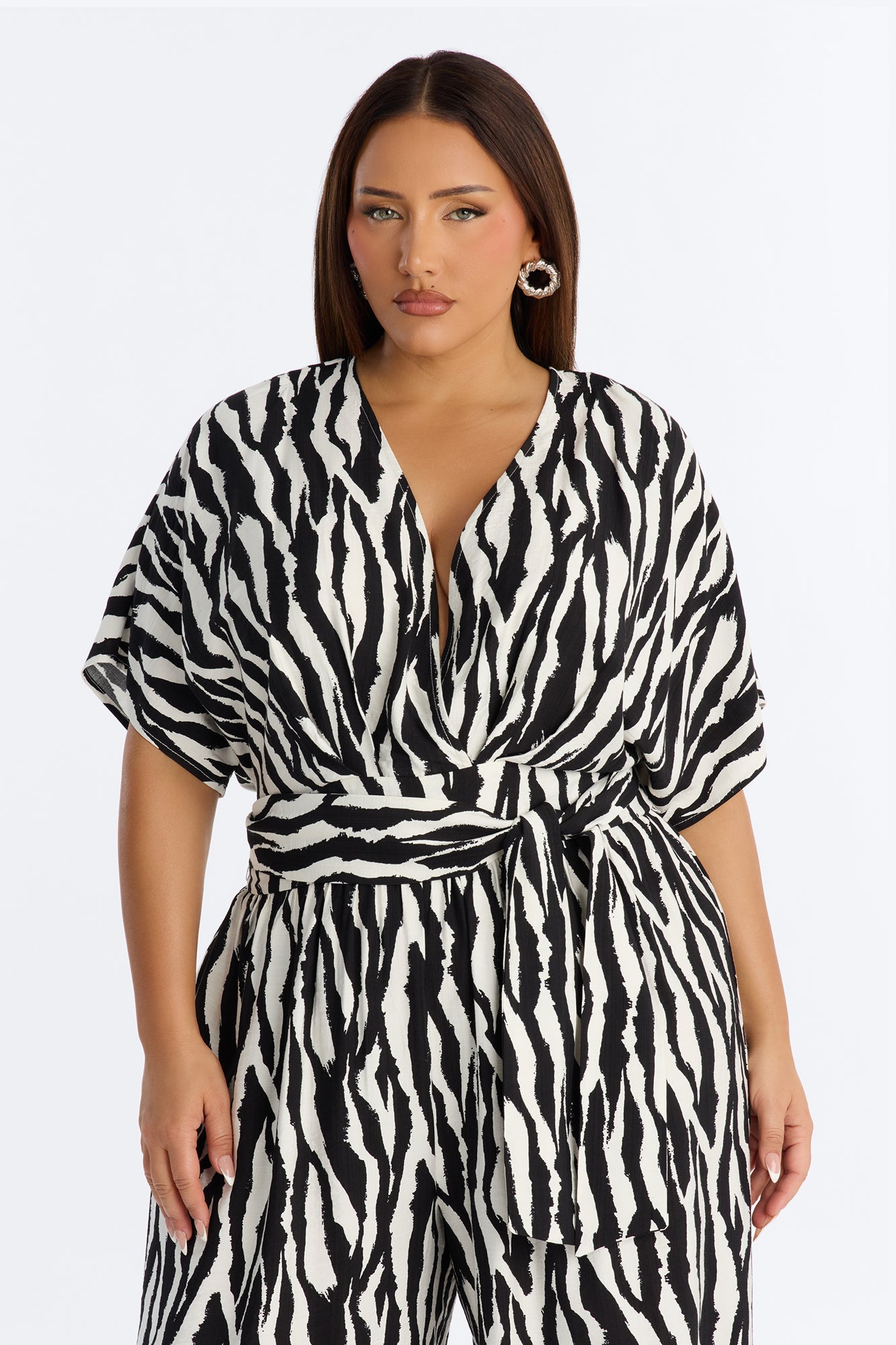 Mara Tie Waist Jumpsuit - Black