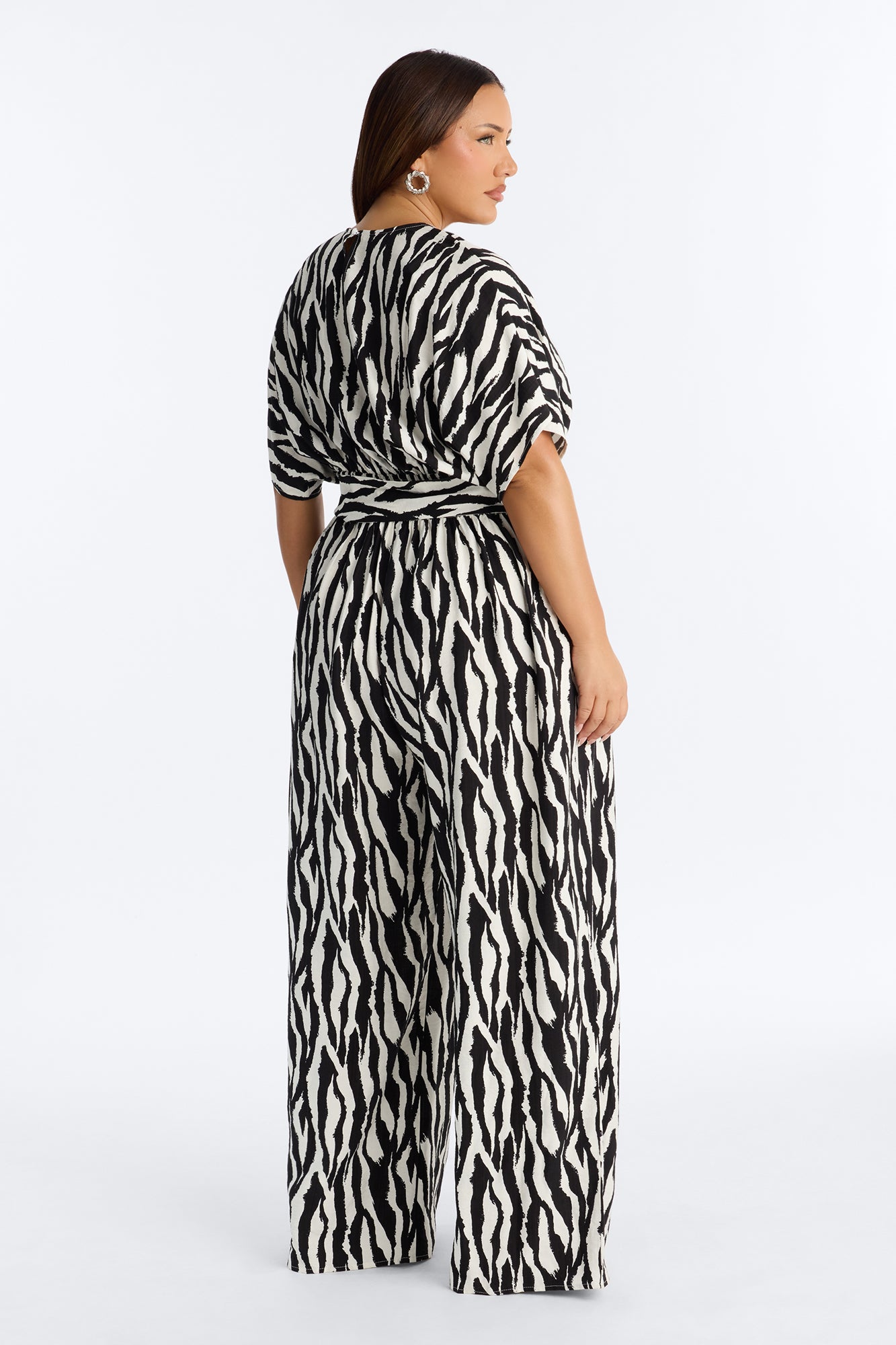 Mara Tie Waist Jumpsuit - Black