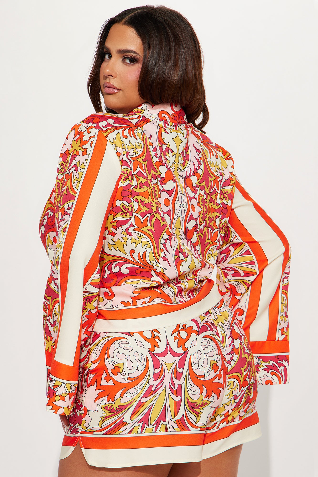 Another Status Short Set - Orange/combo