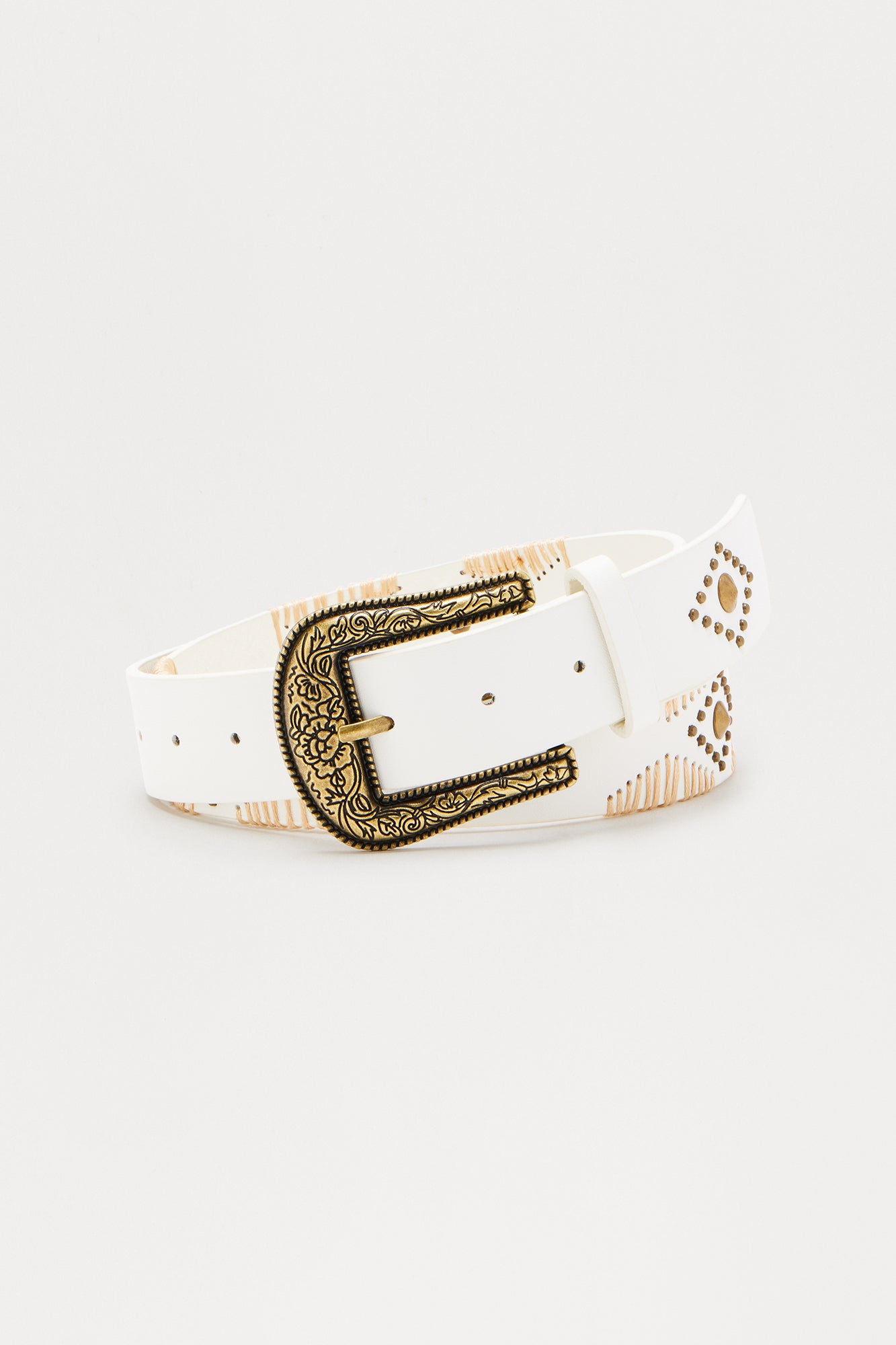 Old West Belt - White