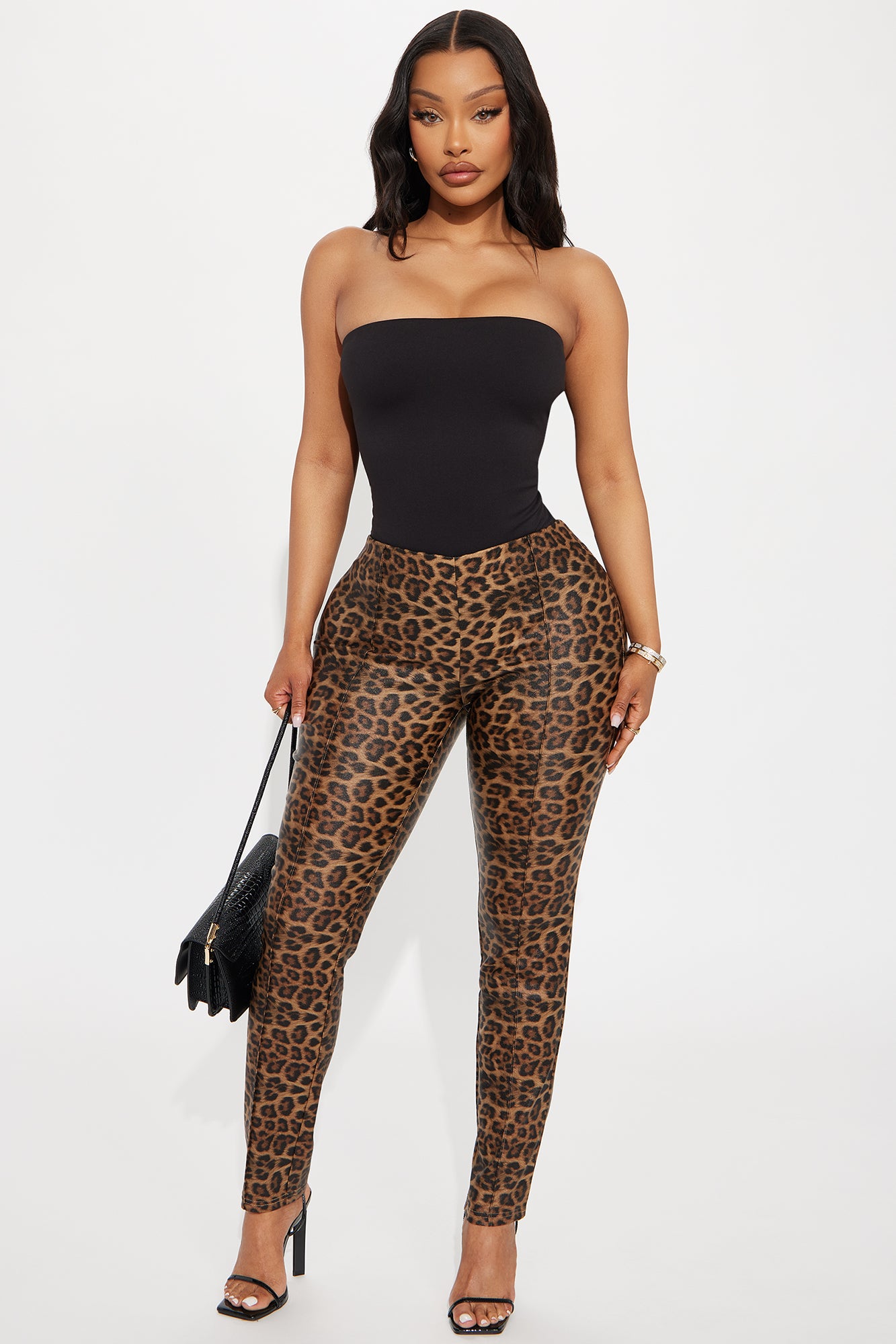Alli Double Lined Strapless Bodysuit - Black