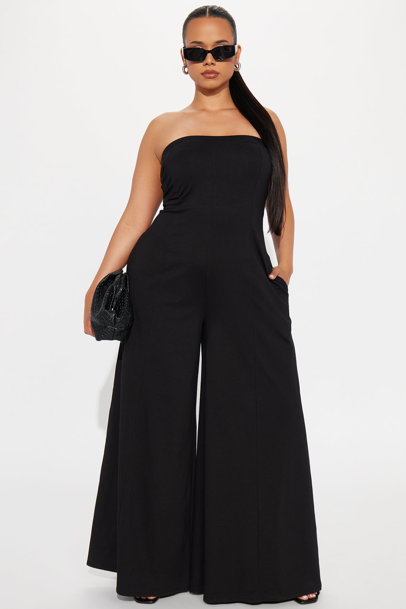 Leticia Strapless Jumpsuit - Black