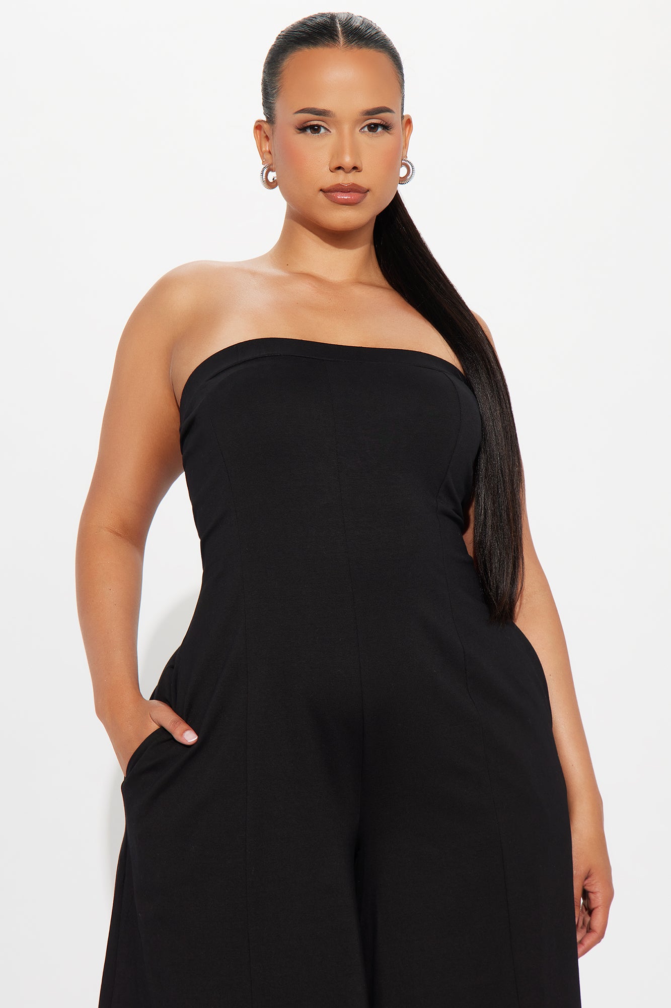 Leticia Strapless Jumpsuit - Black