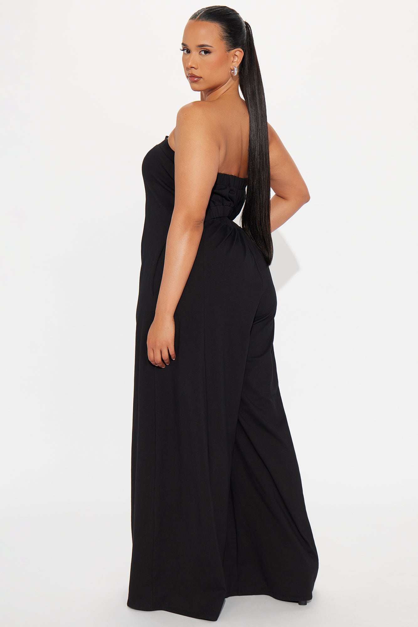 Leticia Strapless Jumpsuit - Black