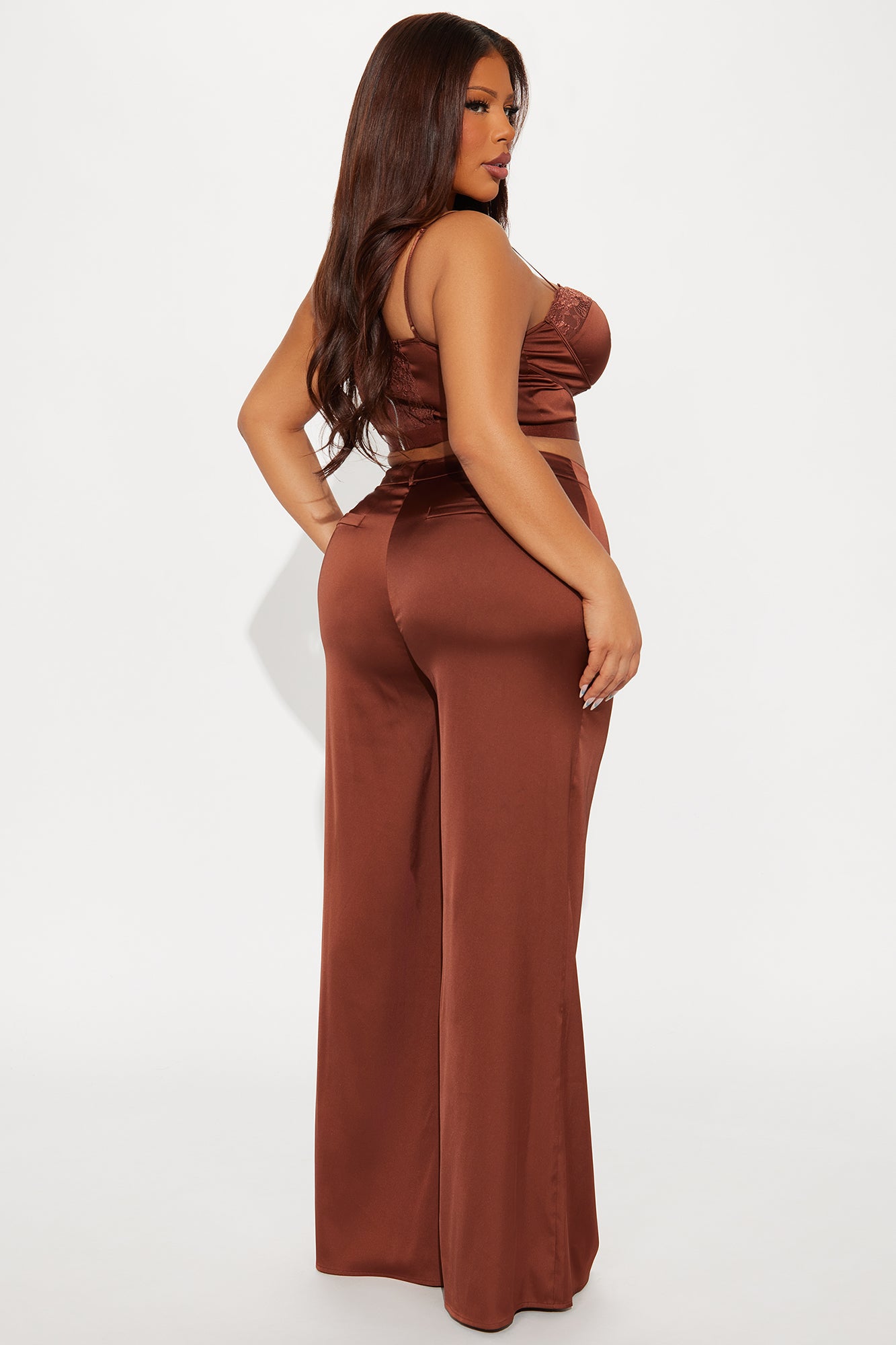 In Your Dreams Pant Set - Chocolate