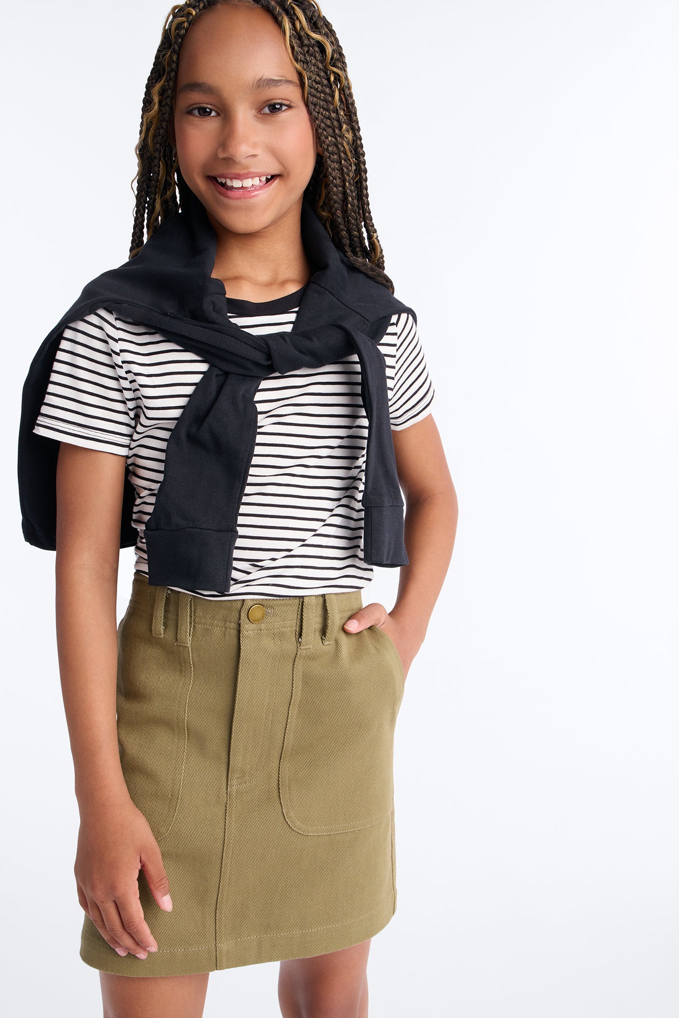 Mini Sneak Attack Skirt - Military Green