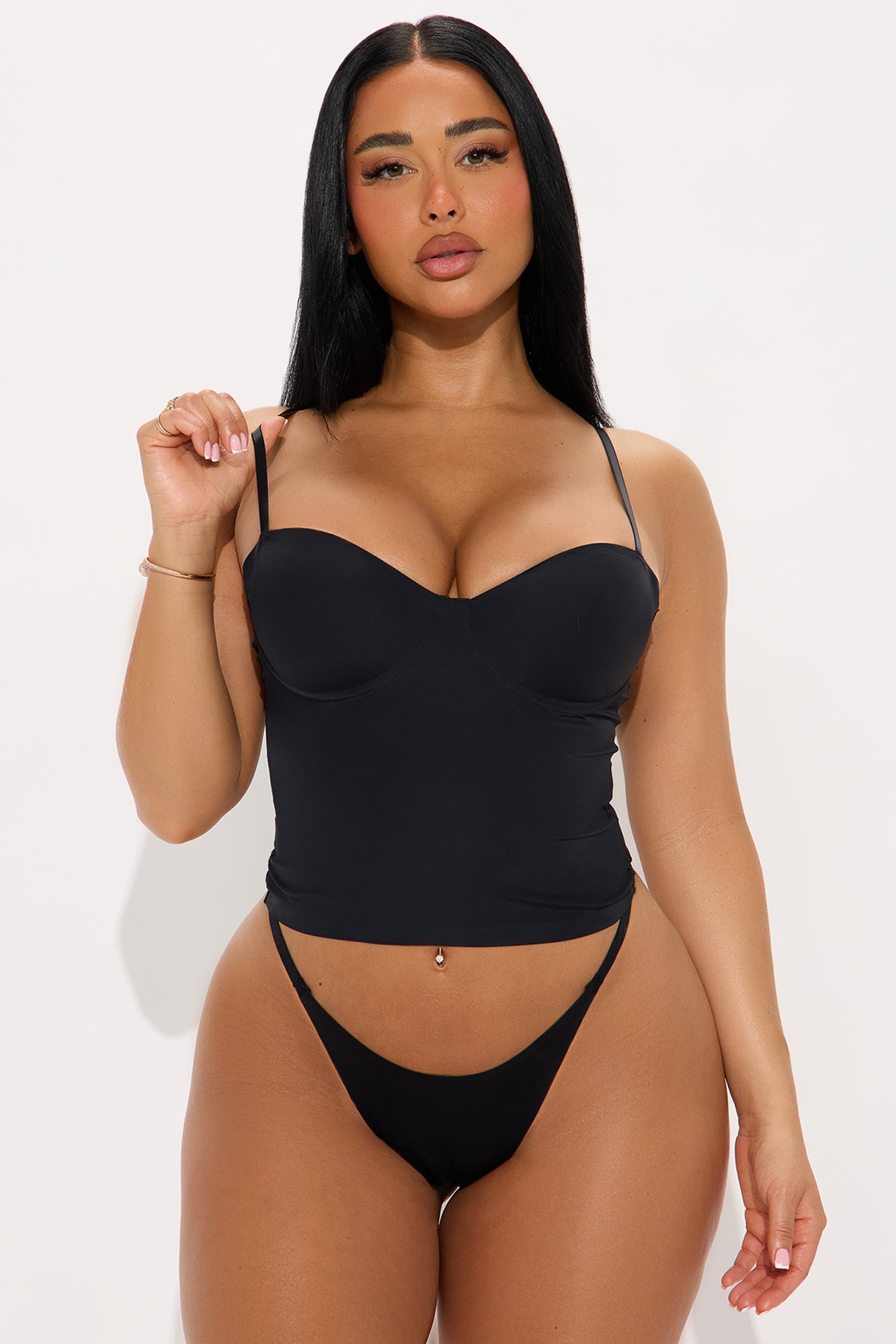 Amara Seamless Shapewear Top - Black