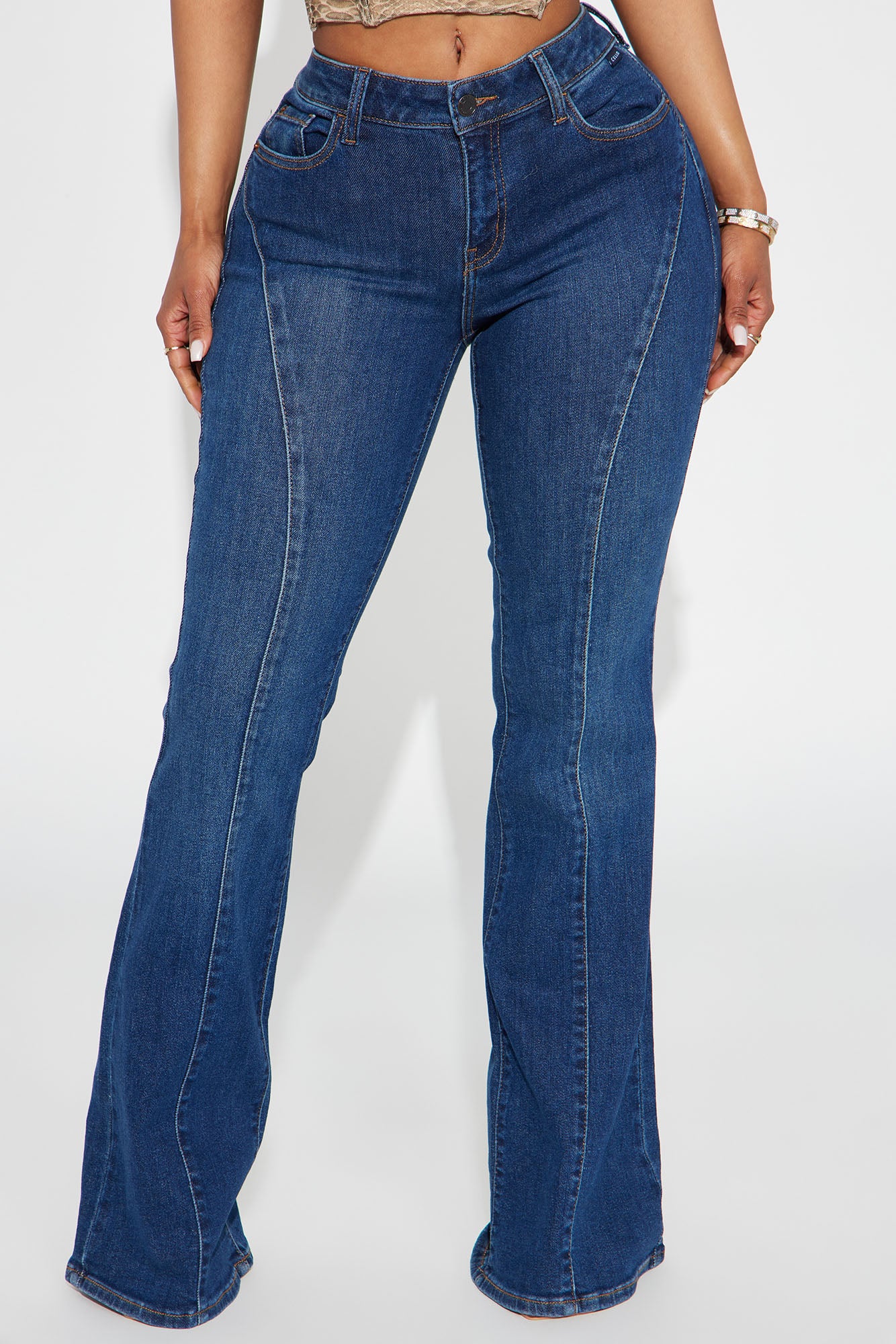 Better Half Low Rise Flare Jeans - Dark Wash