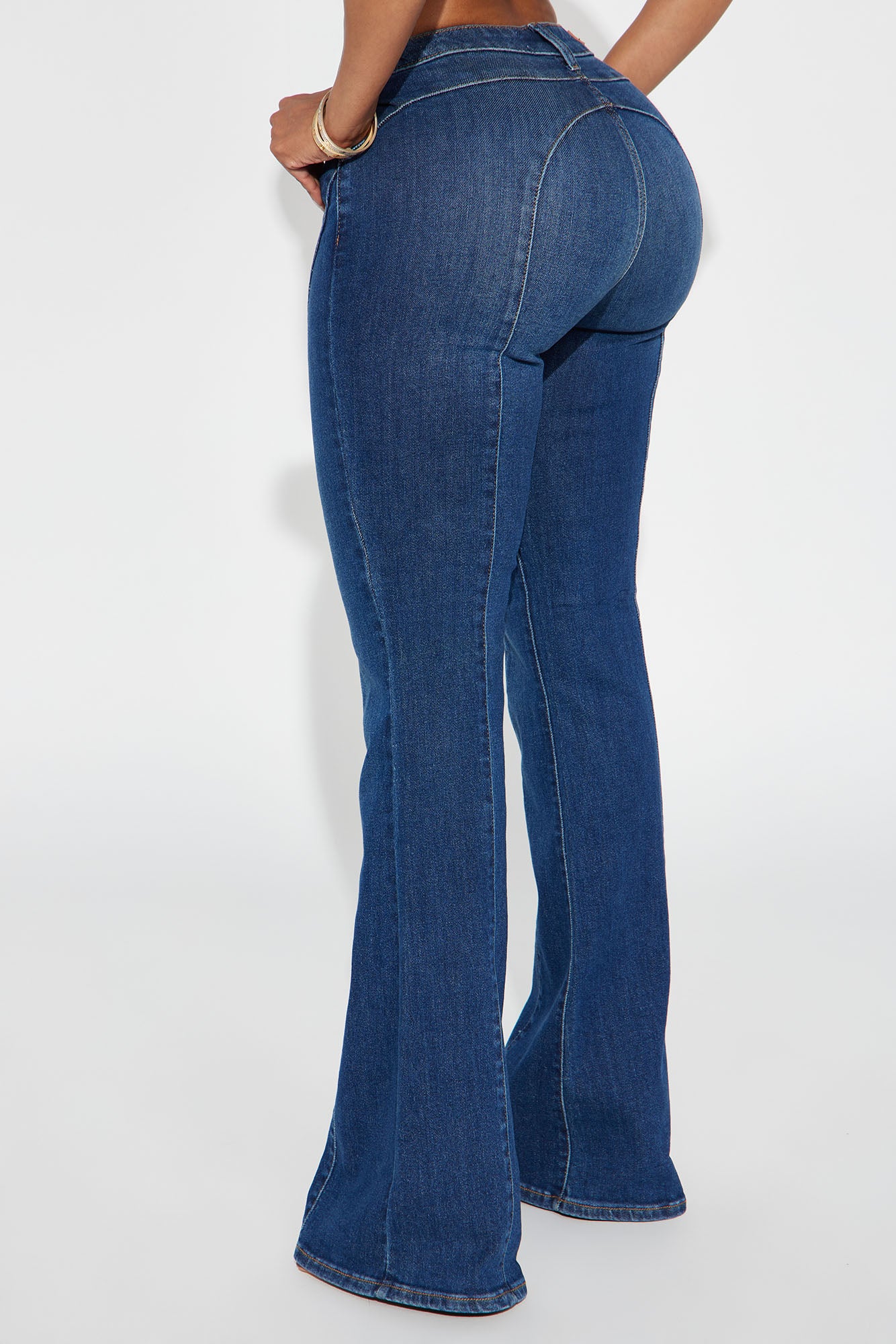 Better Half Low Rise Flare Jeans - Dark Wash