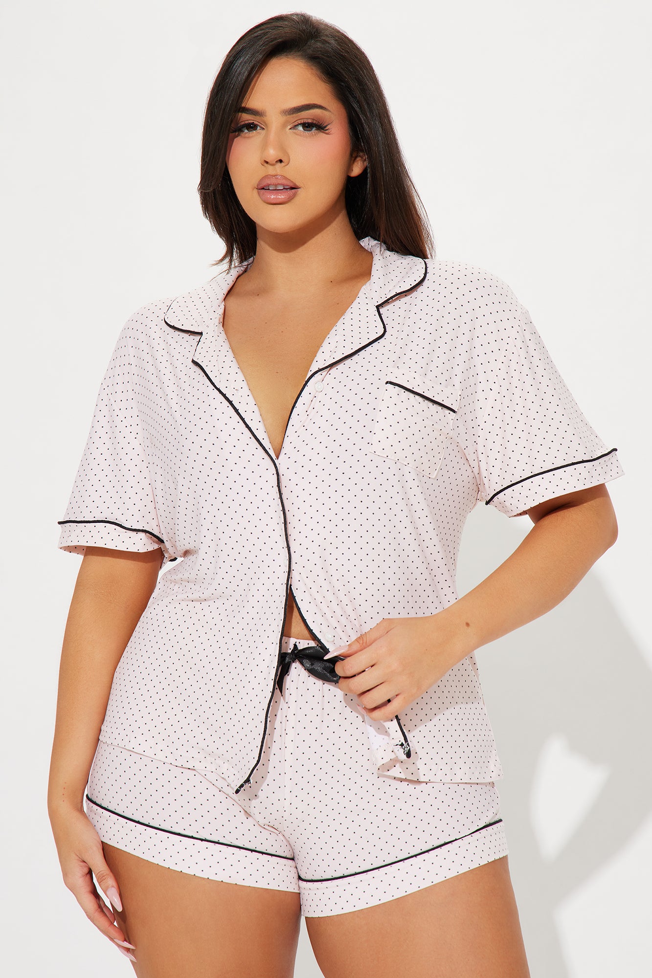 Sleep Tight PJ Short Set - Pink/combo