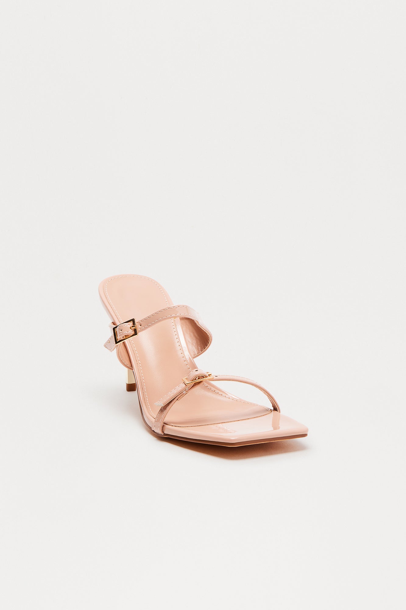 Elm Buckle Mules - Beige