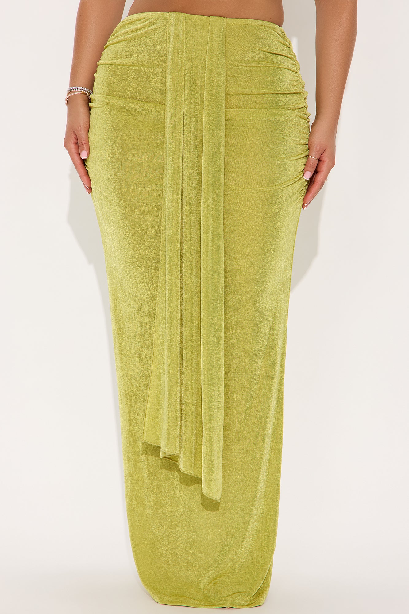 Let's Getaway Slinky Knit Maxi - Green