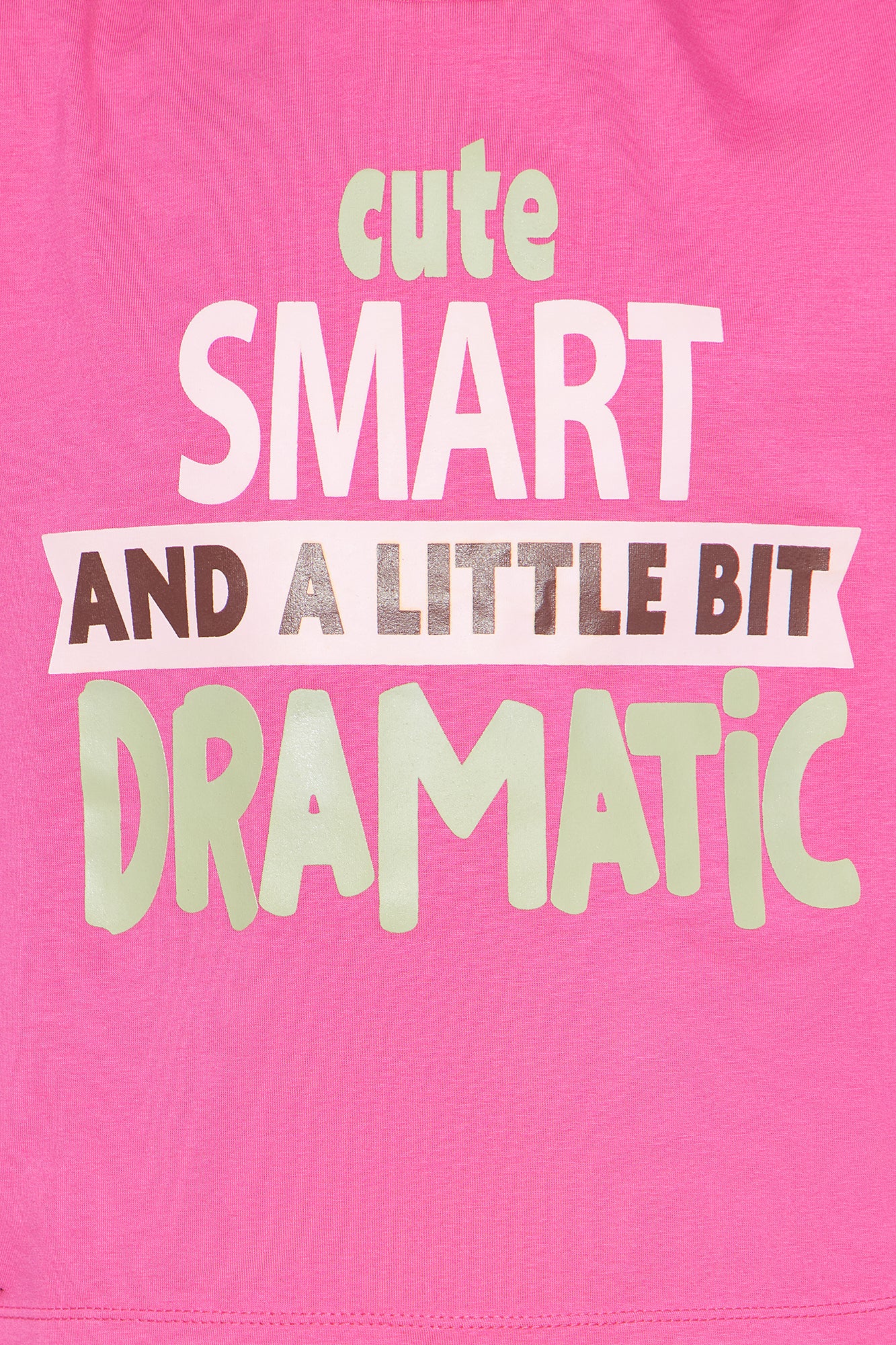 Mini A Little Bit Dramatic Short Set - Hot Pink